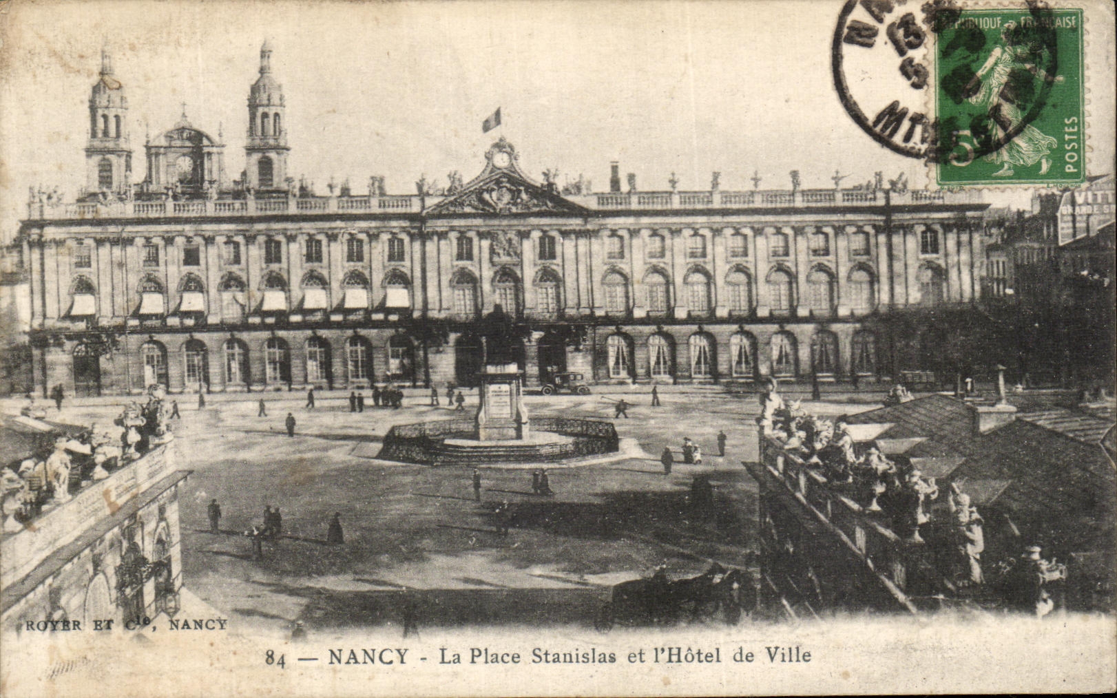 CPA Nancy La Place Stanislas et l hotel de ville