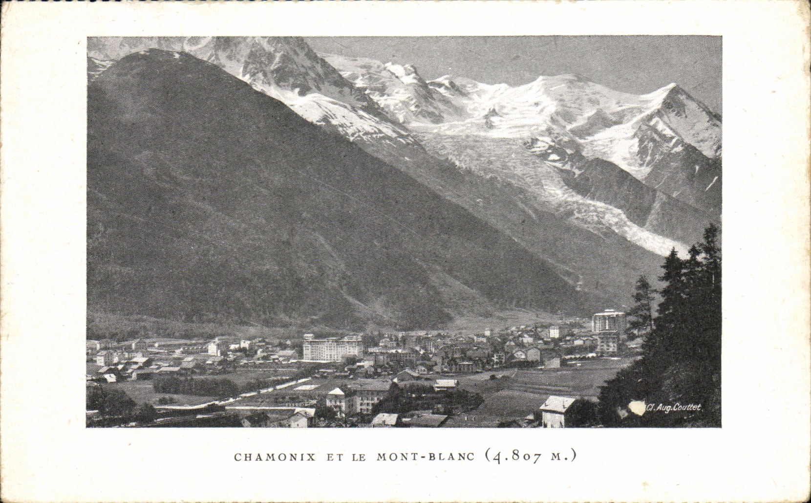VINTAGE POSTCARD Chamonix And Mont Blanc