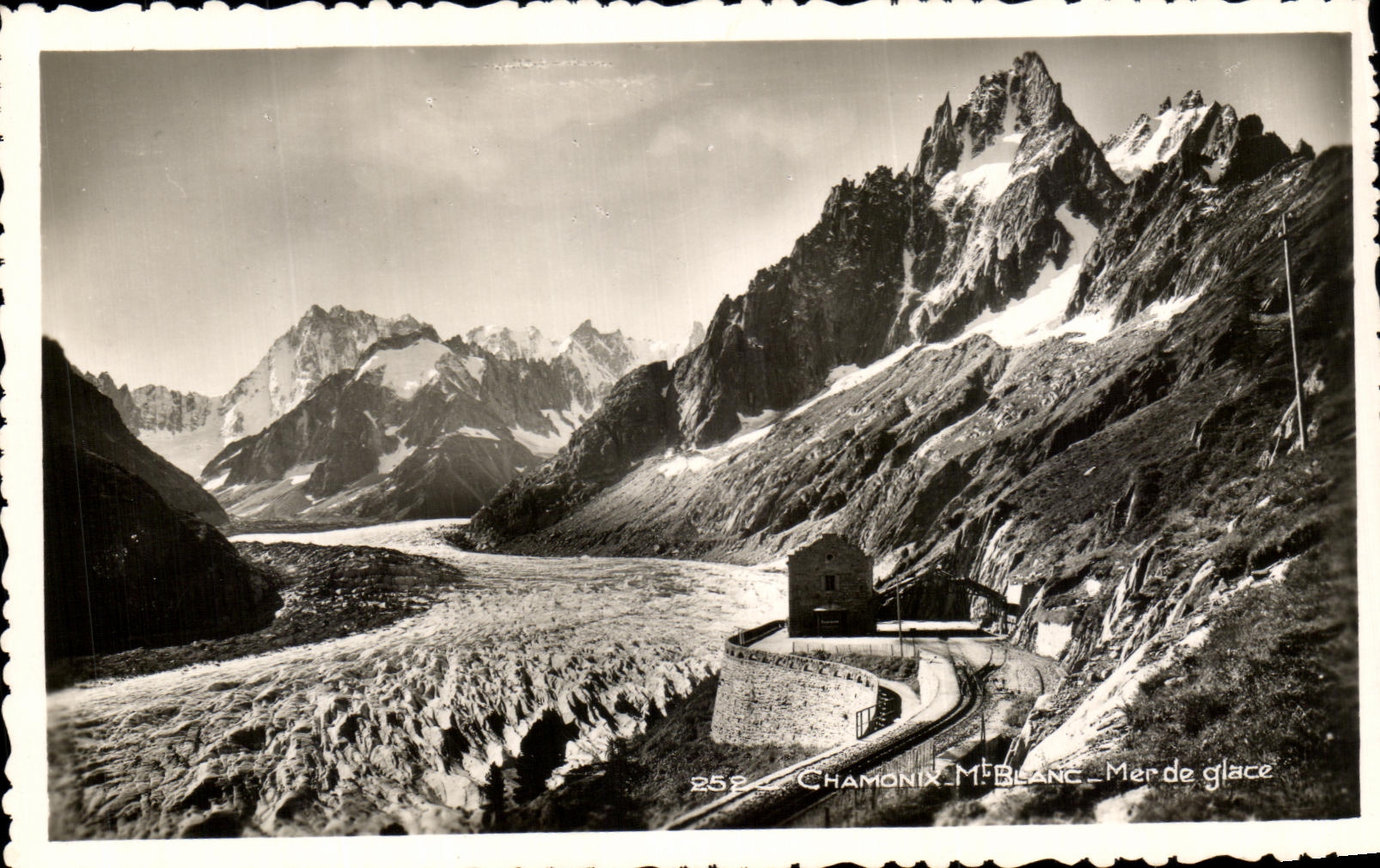 VINTAGE POSTCARD Chamonix Mont Blanc Sea of Ice