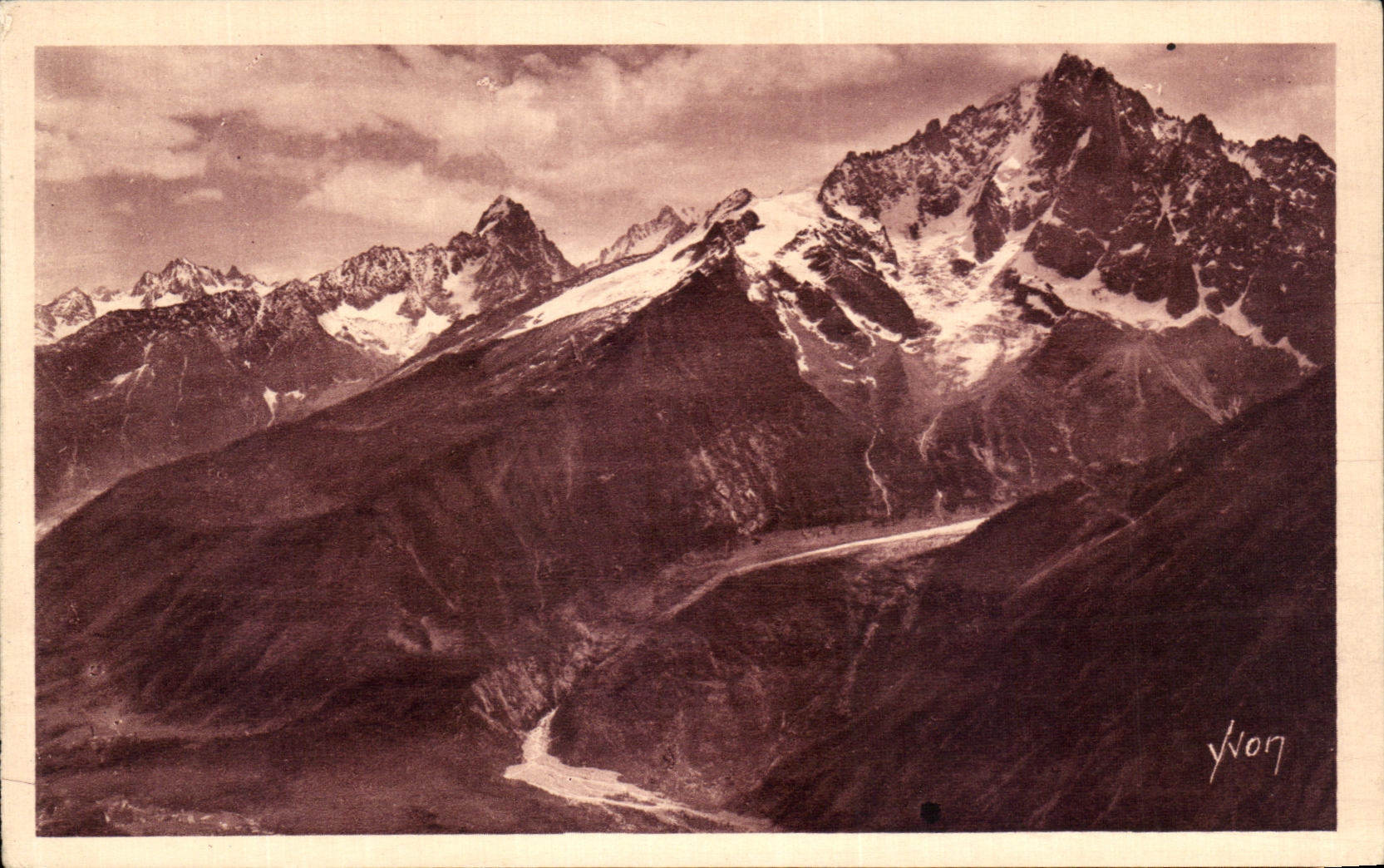 VINTAGE POSTCARD Chamonix Mont Blanc