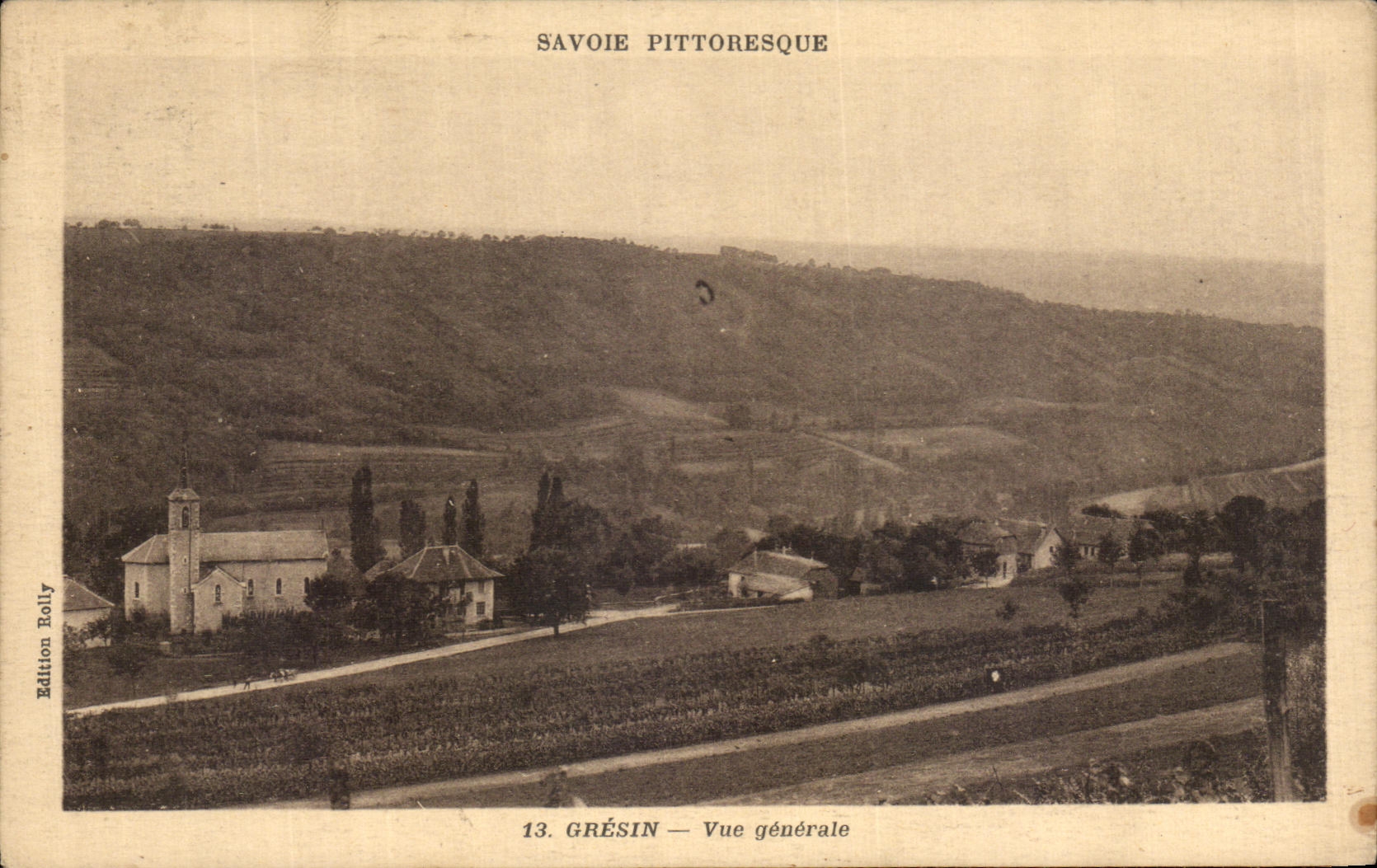 VINTAGE POSTCARD Gresin View