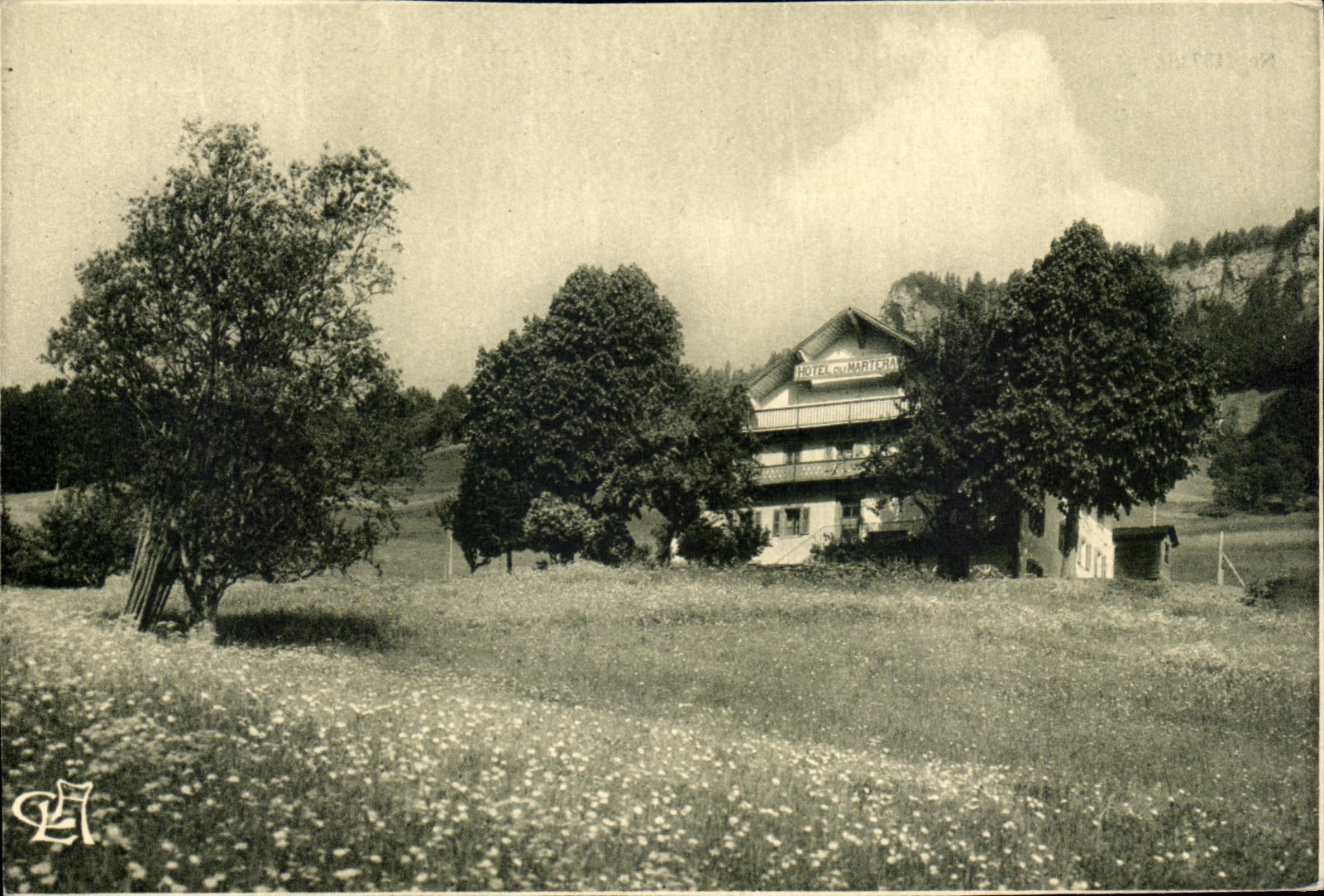 VINTAGE POSTCARD St Nicolas La Chapelle Marteray Seen of L hotel