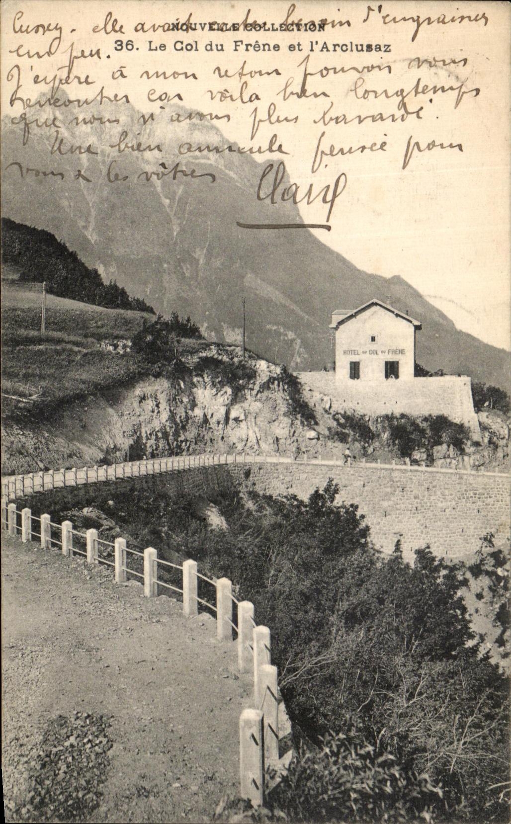 VINTAGE POSTCARD the Collar of the Ash and I Aroclusaz