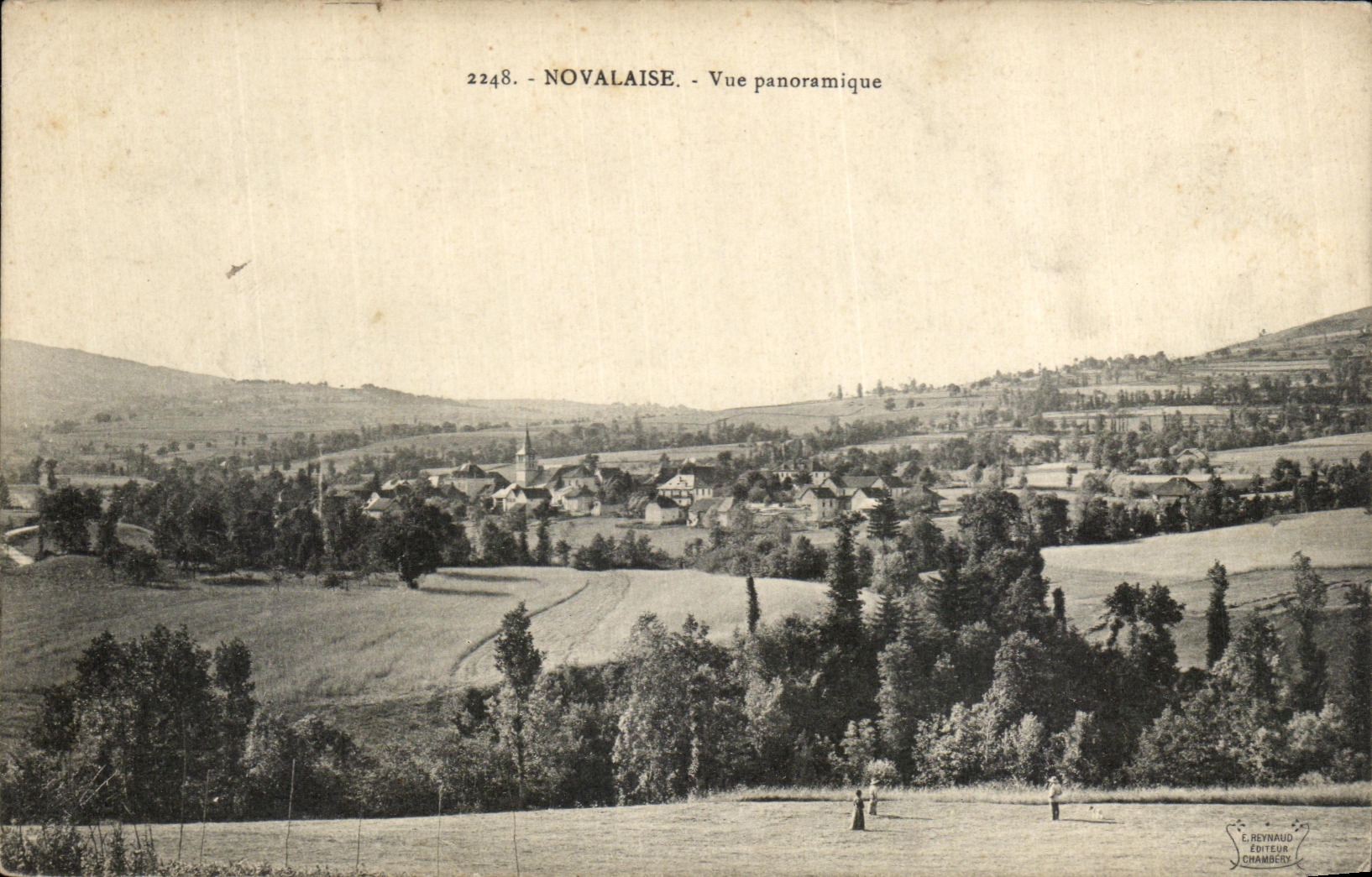 VINTAGE POSTCARD Novalaise Panoramic View