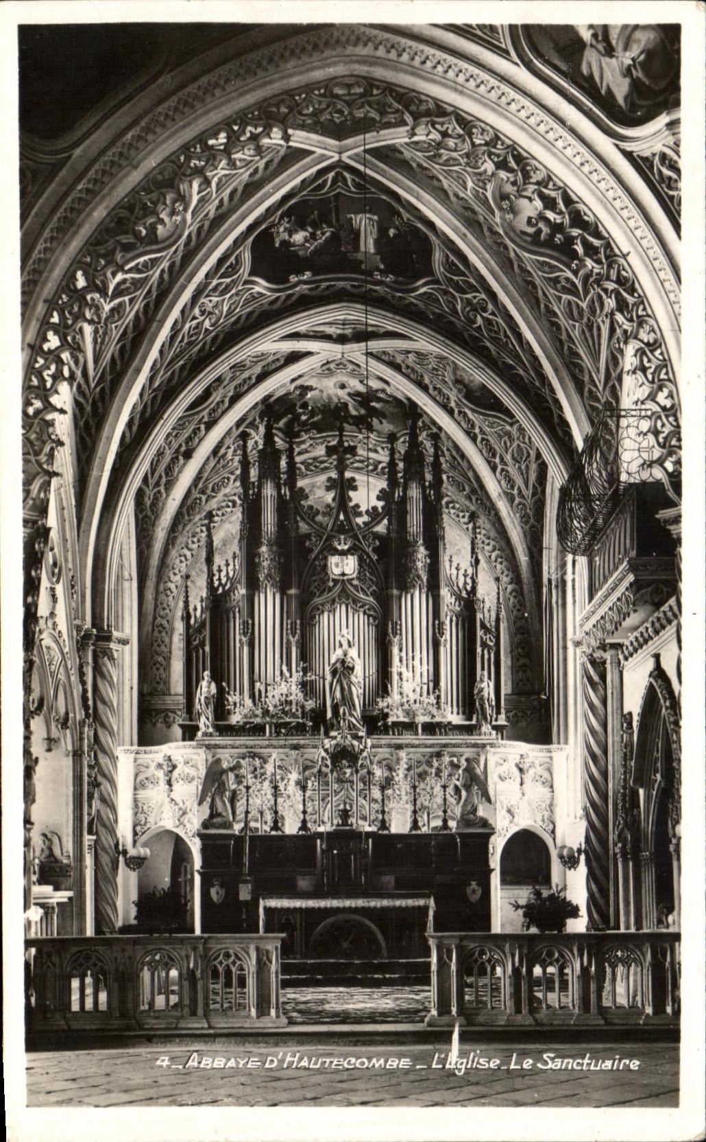 VINTAGE POSTCARD Abbey D Hautecombe L Church the Sanctuary
