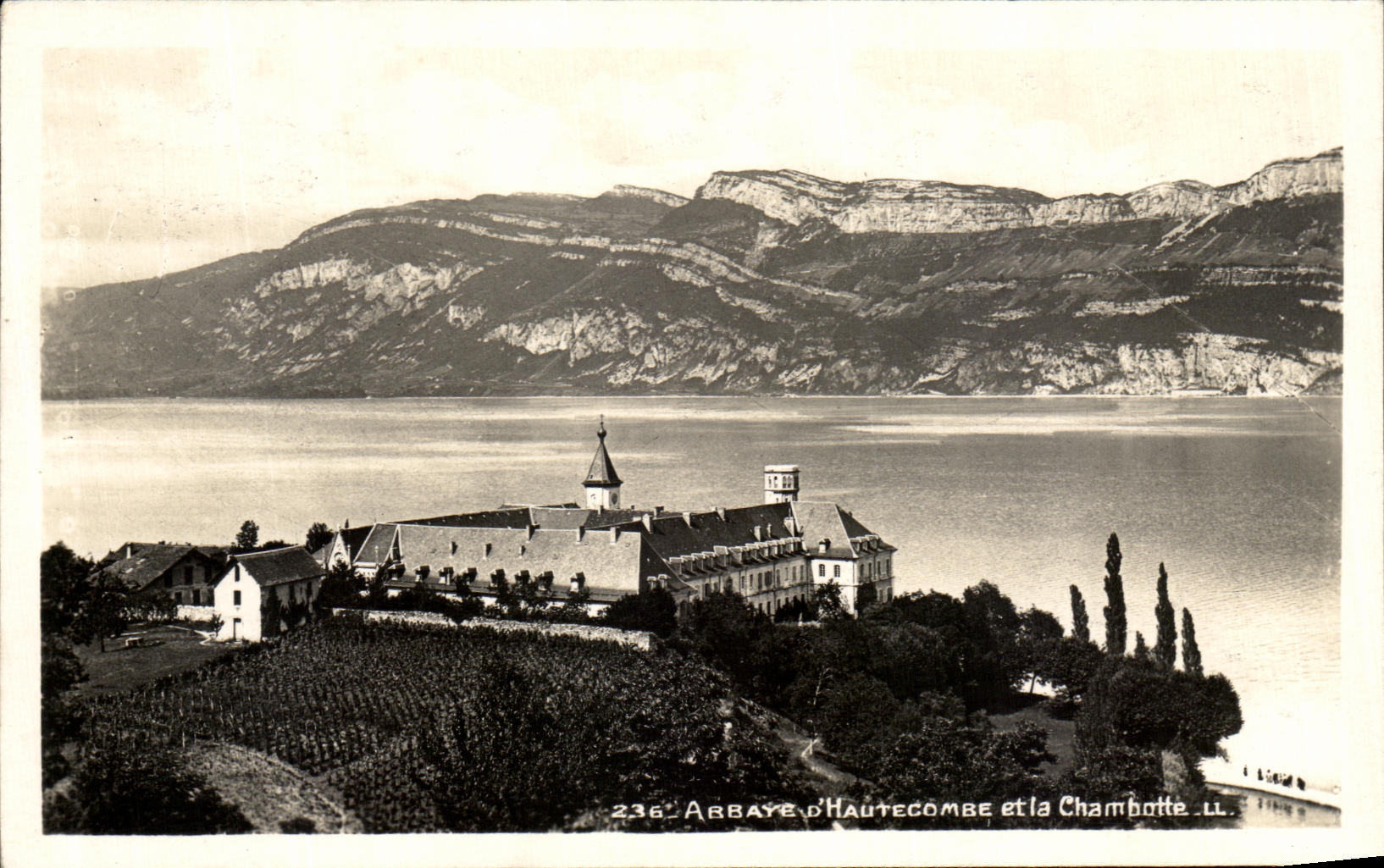 VINTAGE POSTCARD Abbey D Hautecombe and Chambotte