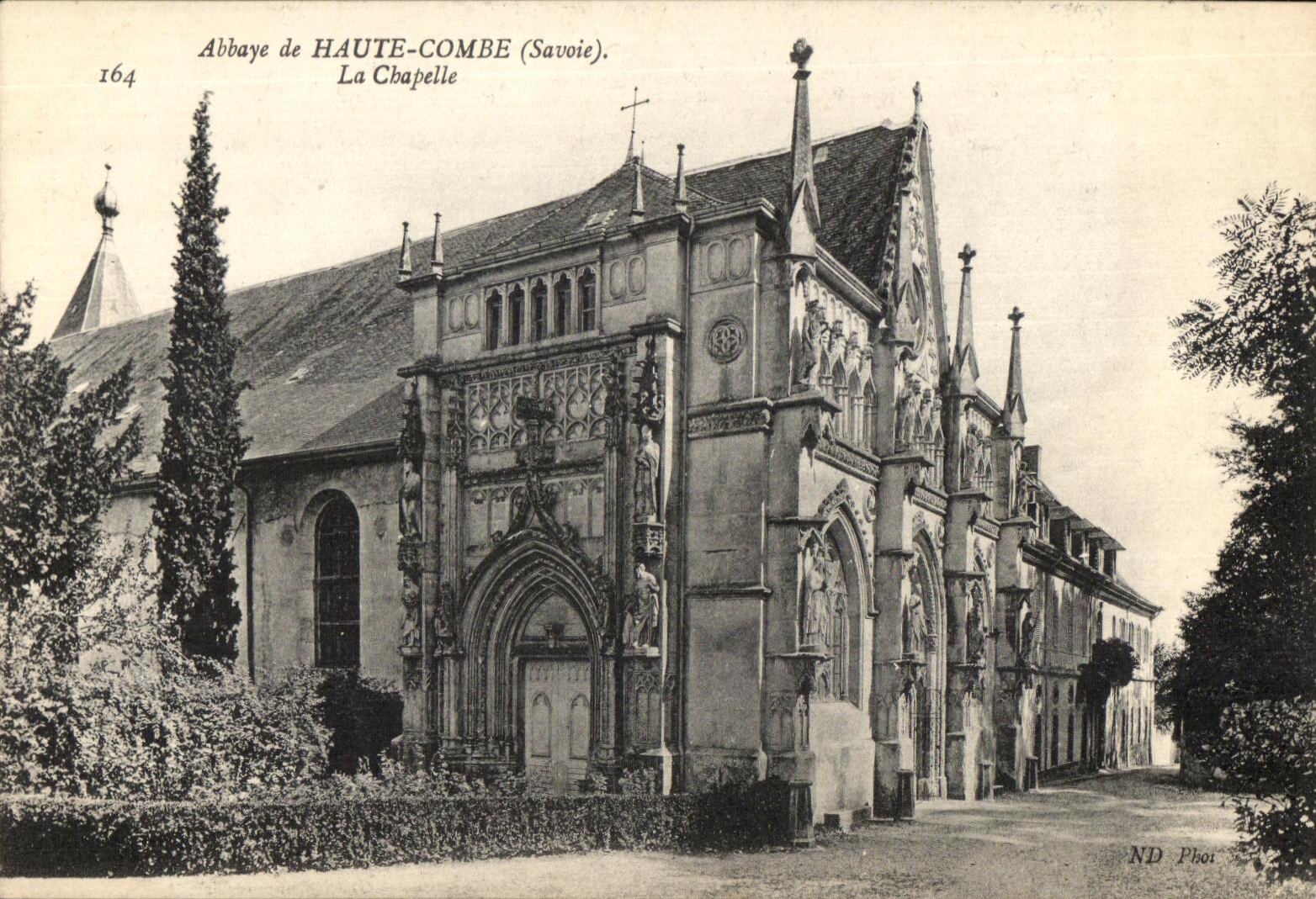 VINTAGE POSTCARD High Combe La Chapelle Abbey