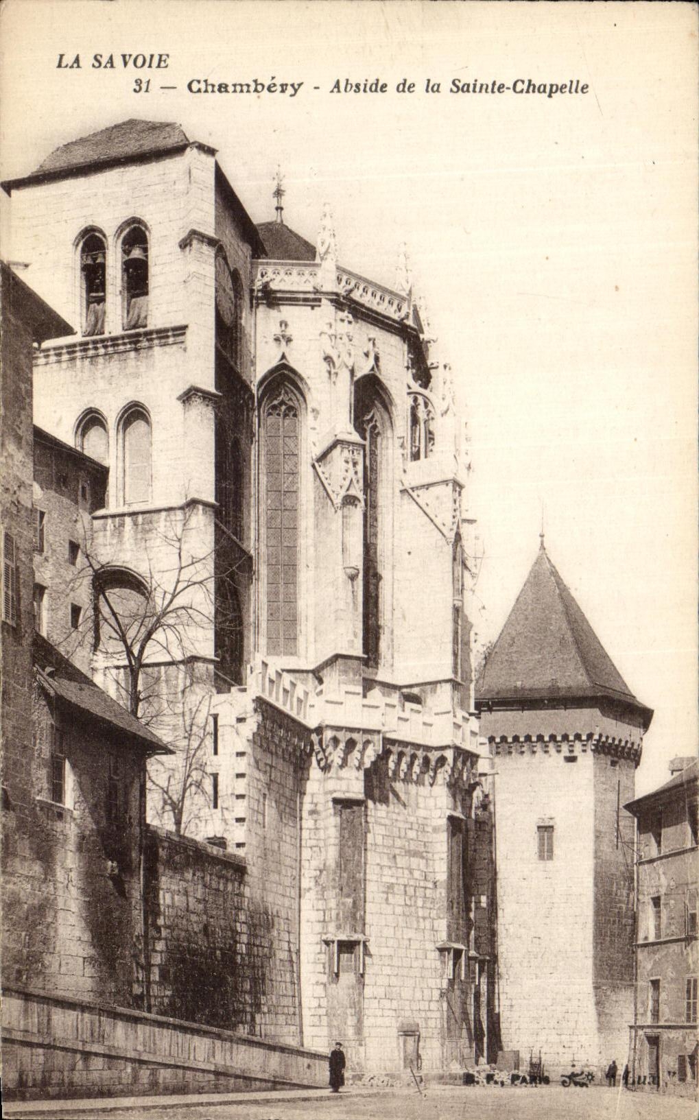 VINTAGE POSTCARD Chambery Apse of Sainte the Vault