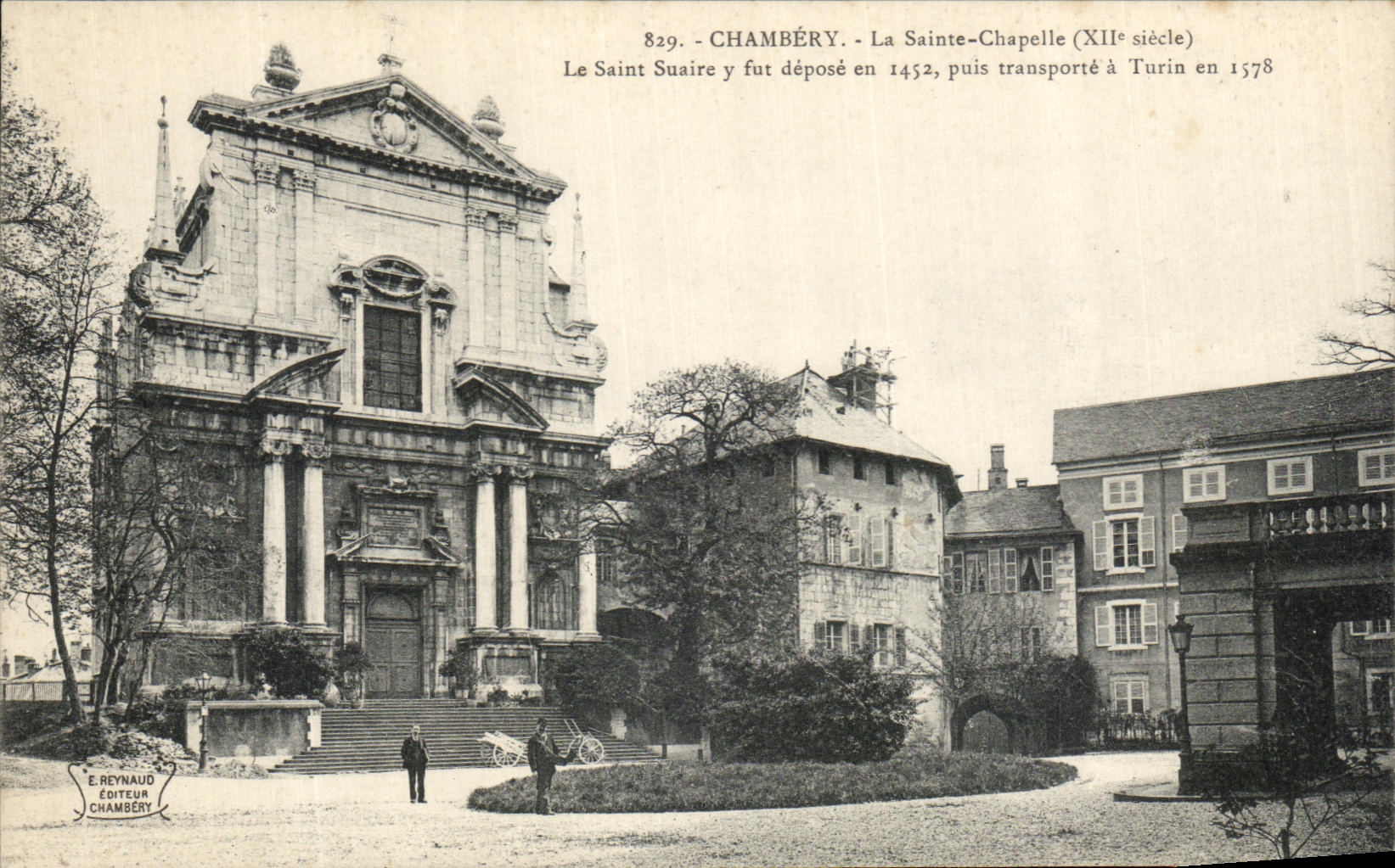 VINTAGE POSTCARD Chambery Sainte the Vault Holy Shroud was demounting in 1452 there