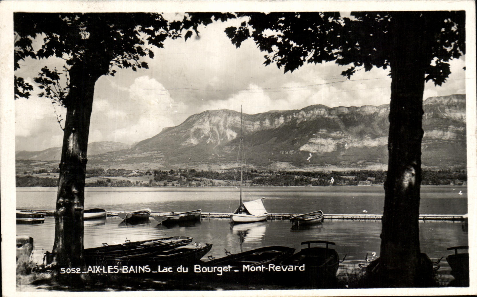 VINTAGE POSTCARD Aix the Lake Of Le Bourget Revard Mount