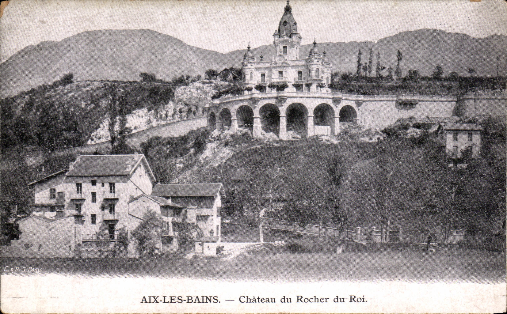 VINTAGE POSTCARD Aix the Castle of the Rock of the King