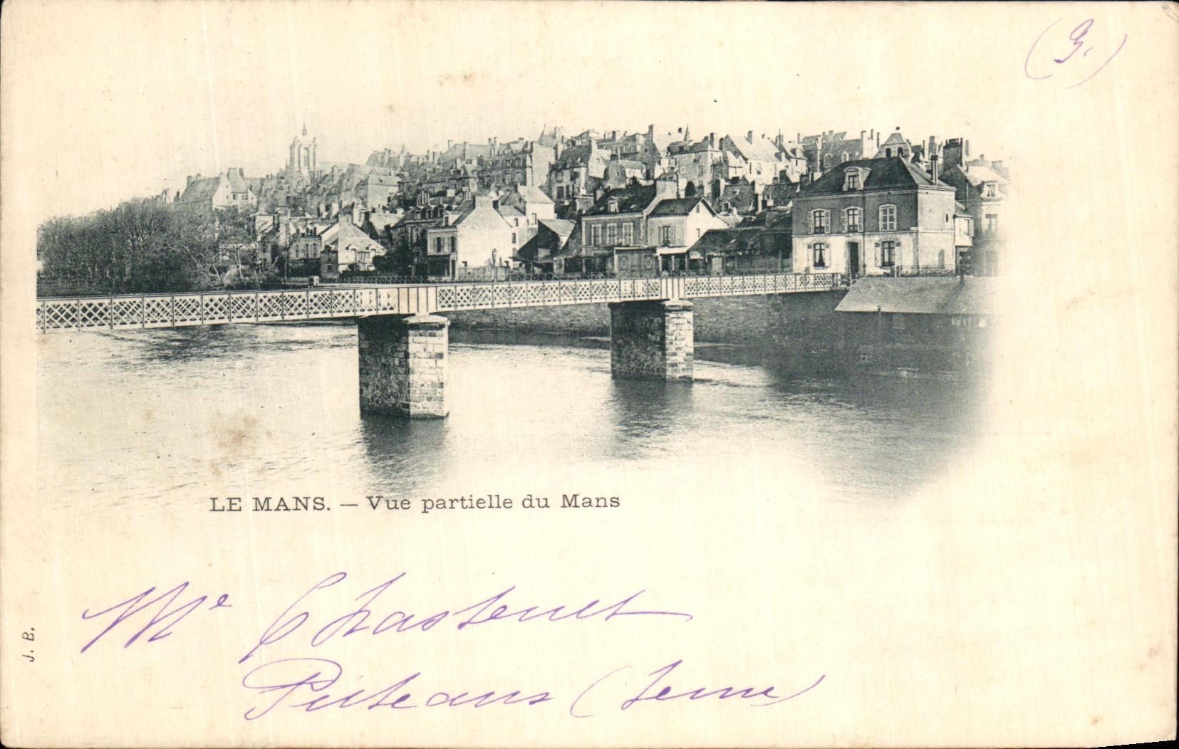 VINTAGE POSTCARD Mans Seen Partial of Mans