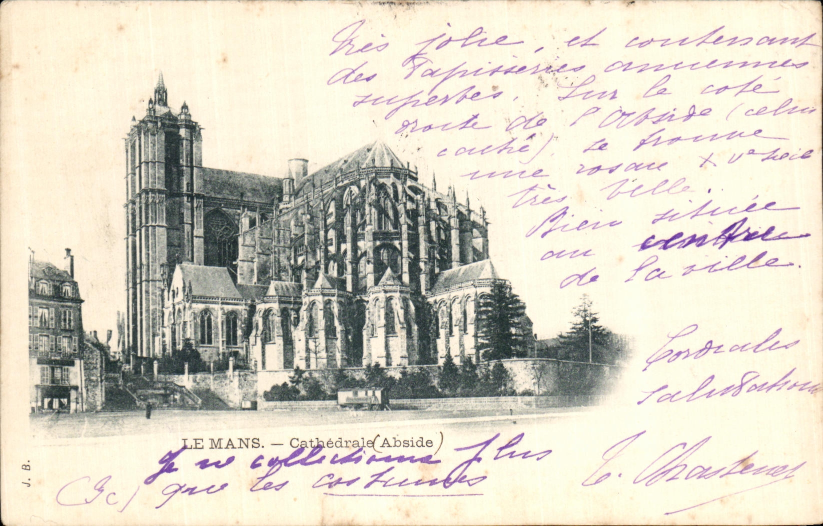 VINTAGE POSTCARD Mans Cathedral