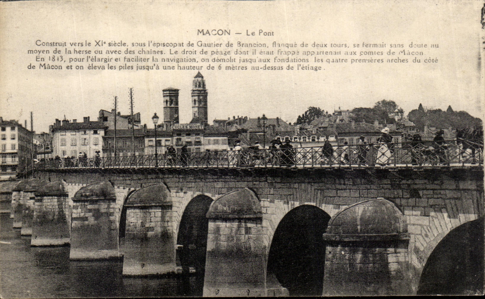 VINTAGE POSTCARD Mason the Bridge
