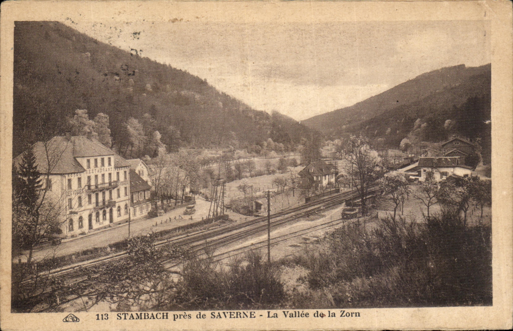 VINTAGE POSTCARD Stambach Close De Saverne the Valley of Zorn