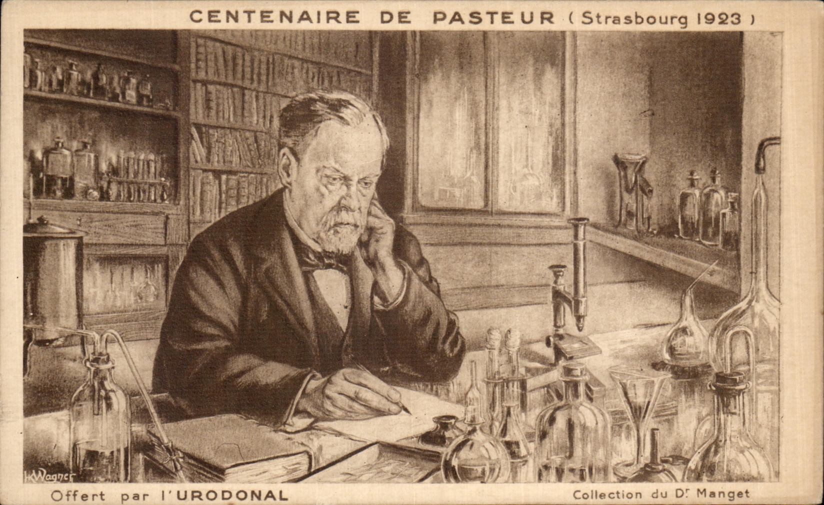 VINTAGE POSTCARD Strasbourg Centenary Of Pasteur 1923 offered by L Urodonal