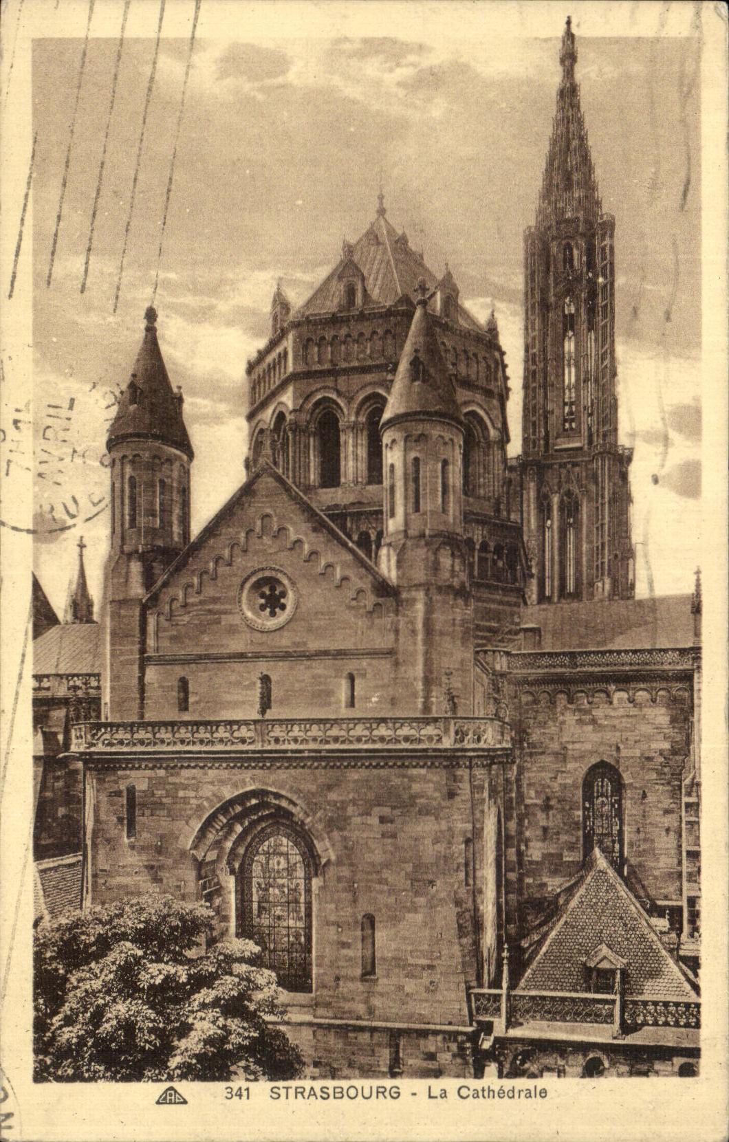 VINTAGE POSTCARD Strasbourg the Cathedral