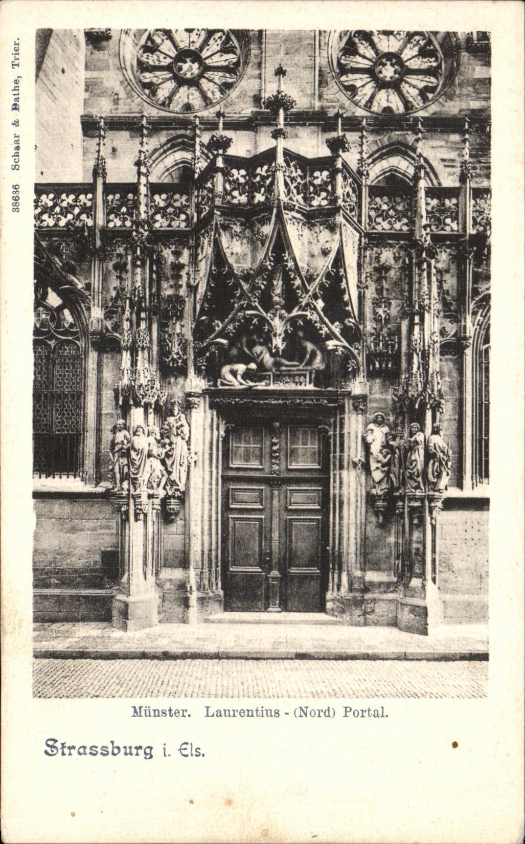 VINTAGE POSTCARD Strasbourg Munster Laurentins