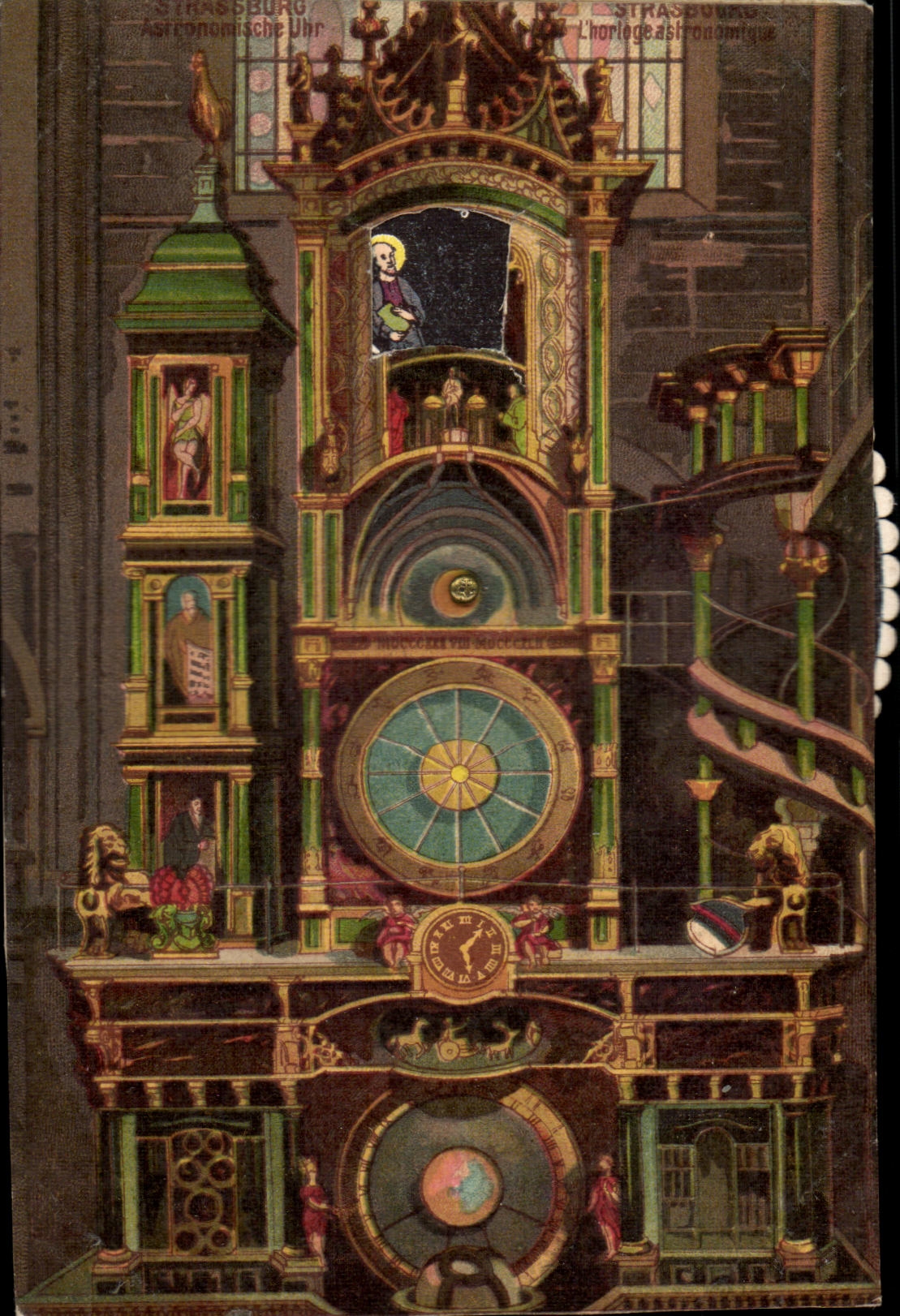 CHART SYSTEM astronomical Strasbourg Clock