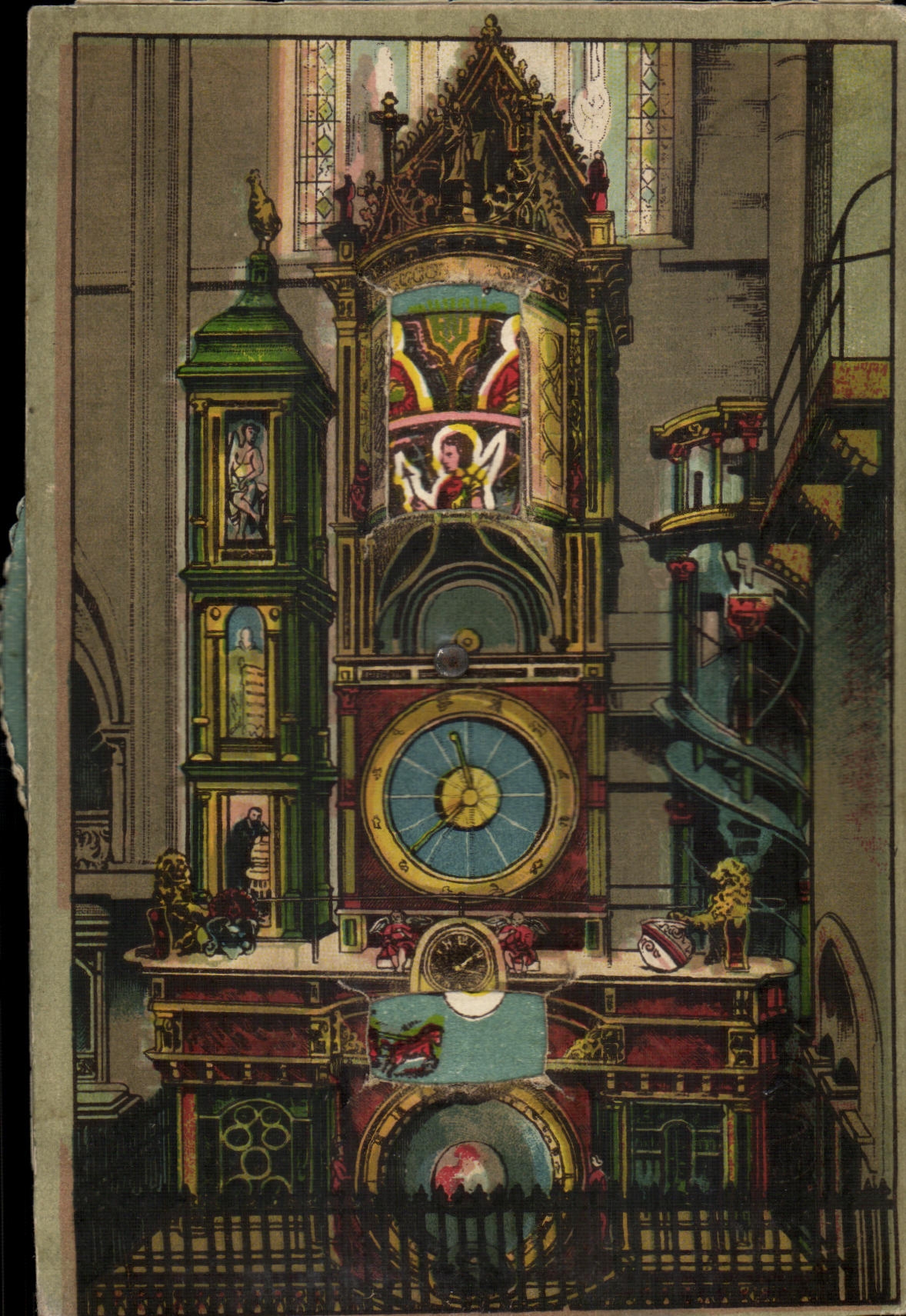 CHART SYSTEM astronomical Strasbourg Clock