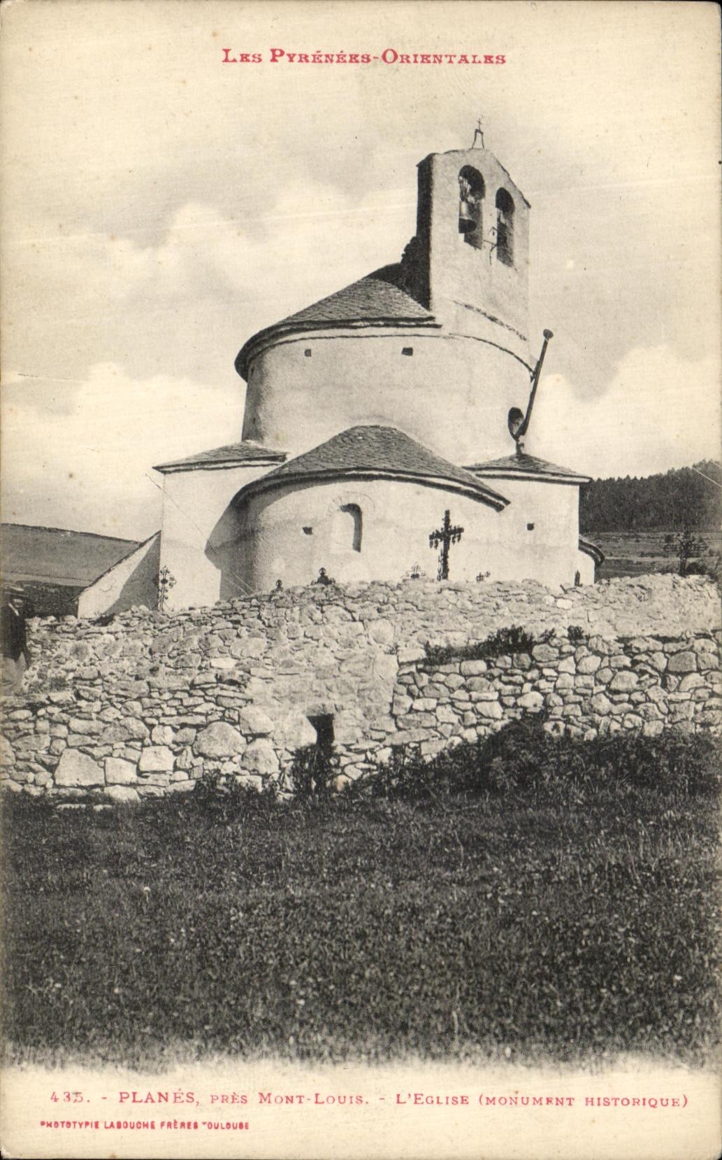 VINTAGE POSTCARD Plane Close Mount Louis L church