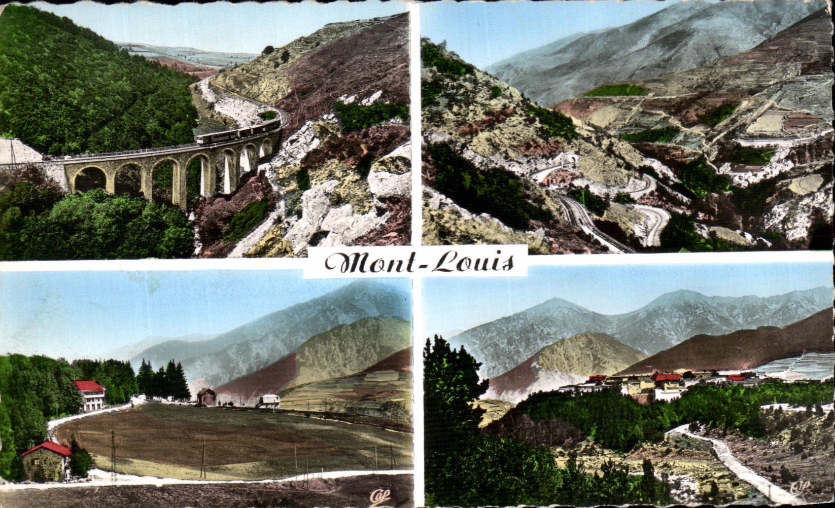 CPSM Mont Louis Viaduc of Canted Valley of the Closed Small fireclay cup Cerdan the citadel