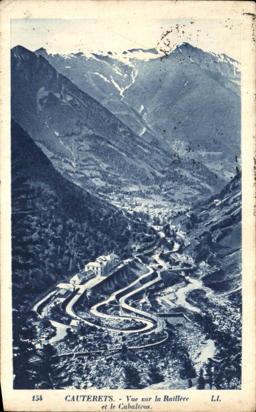 VINTAGE POSTCARD Cauterets Seen On Raillere And Cabaliros