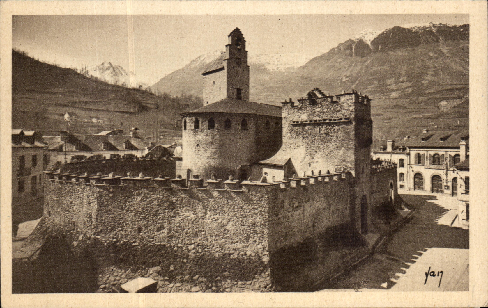 VINTAGE POSTCARD Luz Church Known as Of Templiers