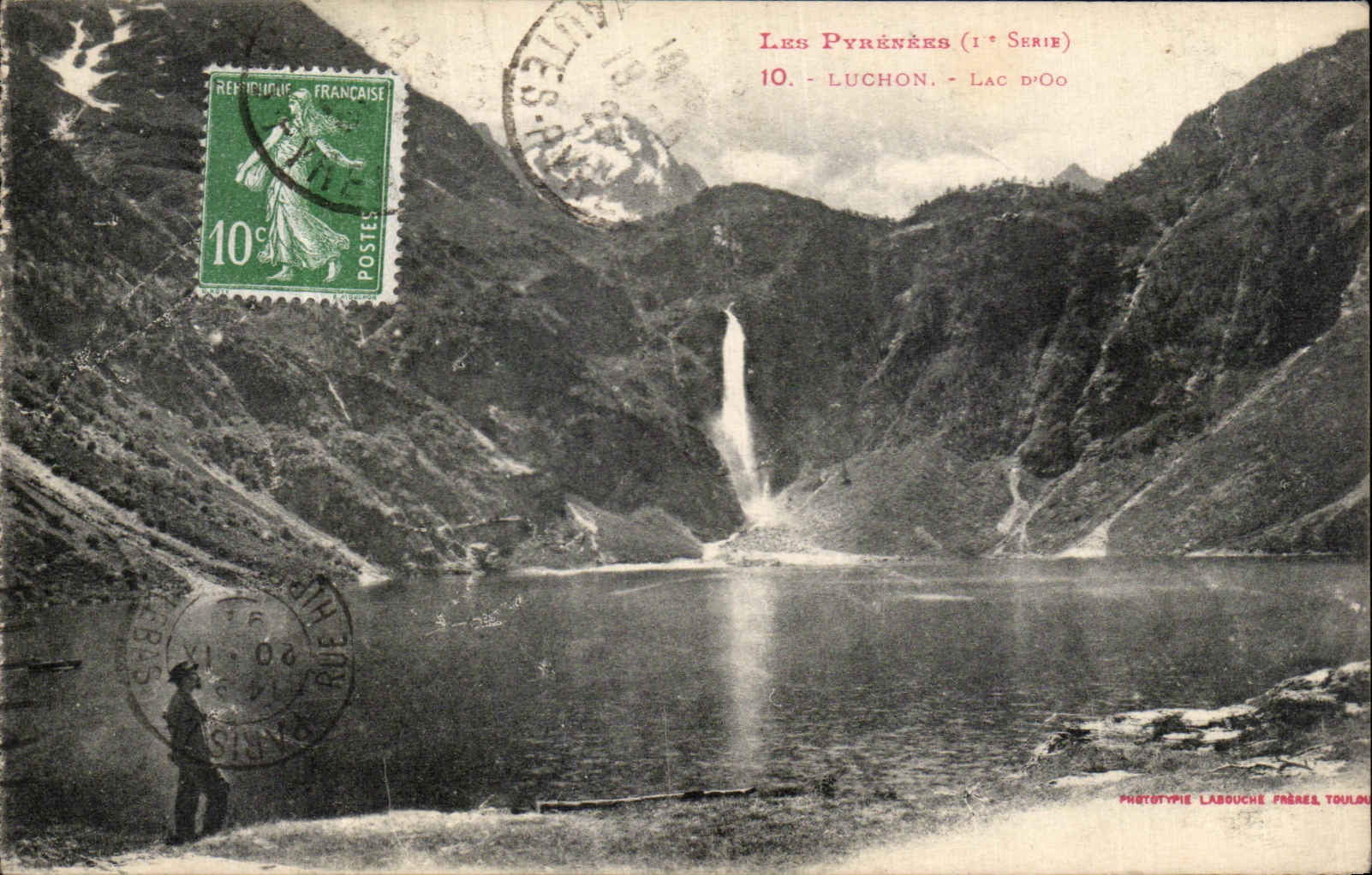 VINTAGE POSTCARD Luchon Lake D Oo