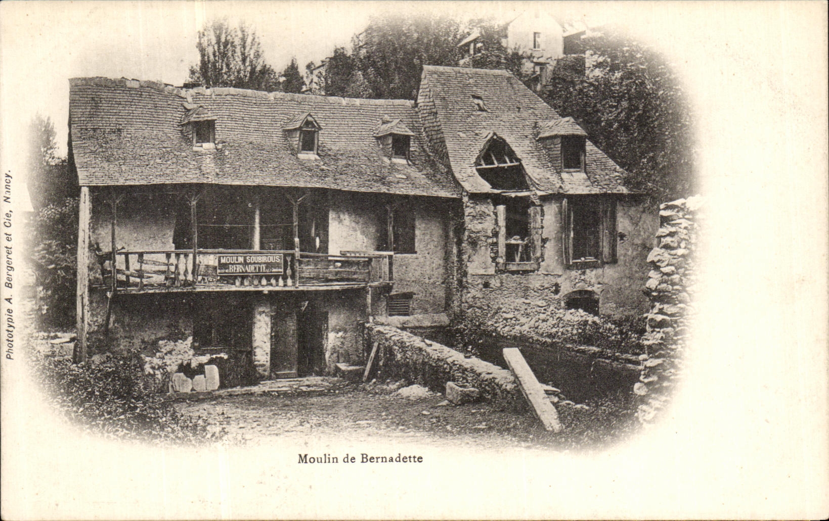 VINTAGE POSTCARD Mill Of Bernadette Soubirous