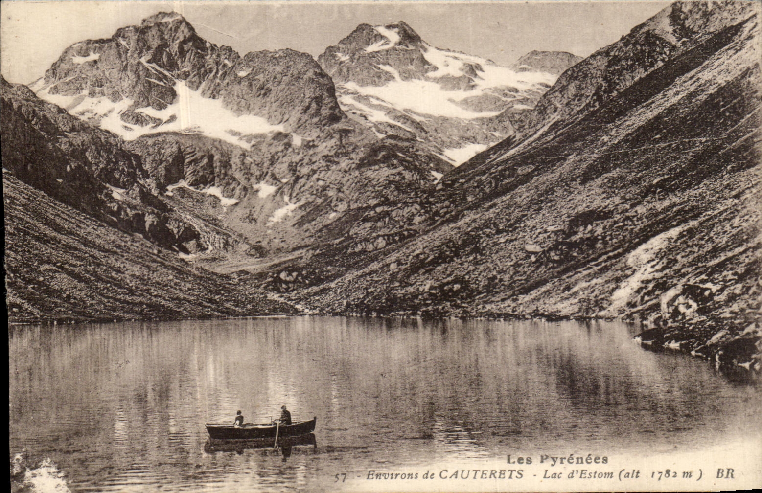 VINTAGE POSTCARD Surroundings of Cauterets Lake D Estom