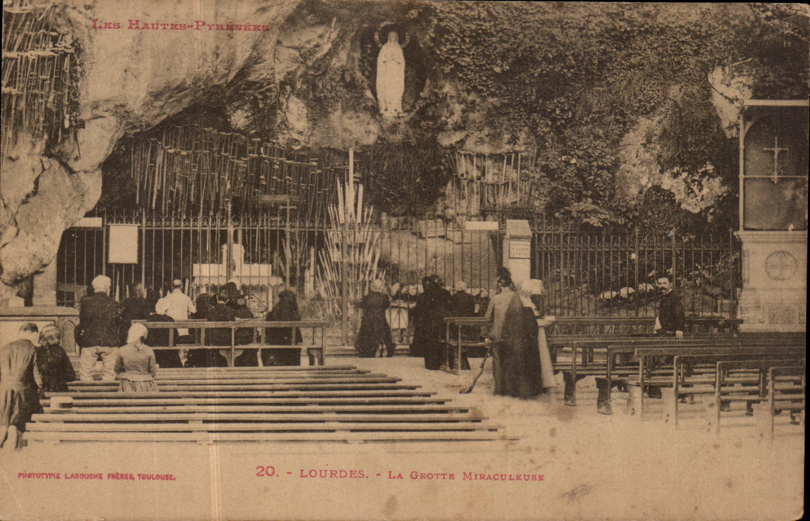 VINTAGE POSTCARD Heavy the Miraculous Cave