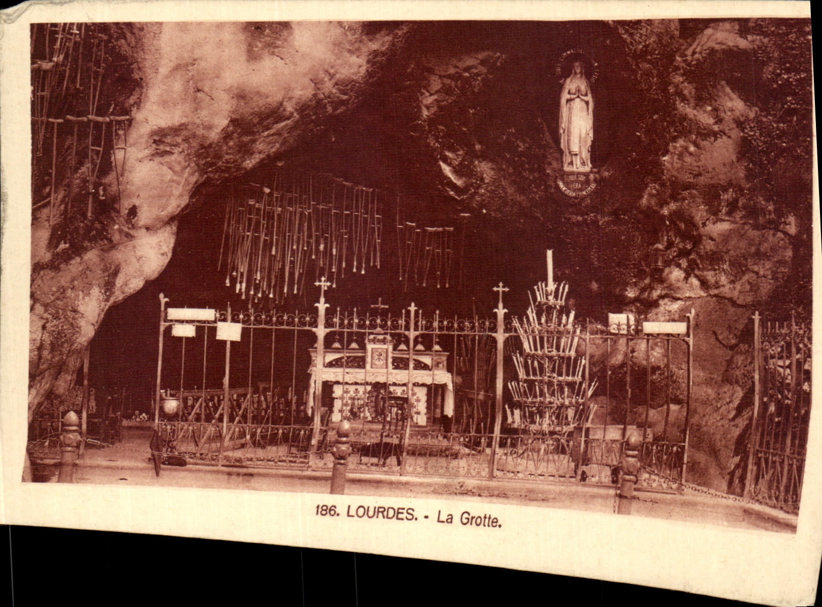 VINTAGE POSTCARD Heavy the Cave