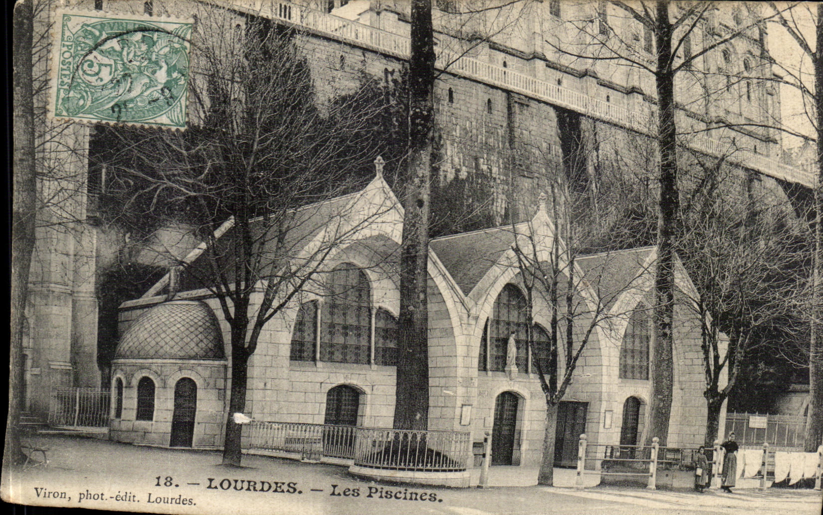 VINTAGE POSTCARD Heavy Swimming pools