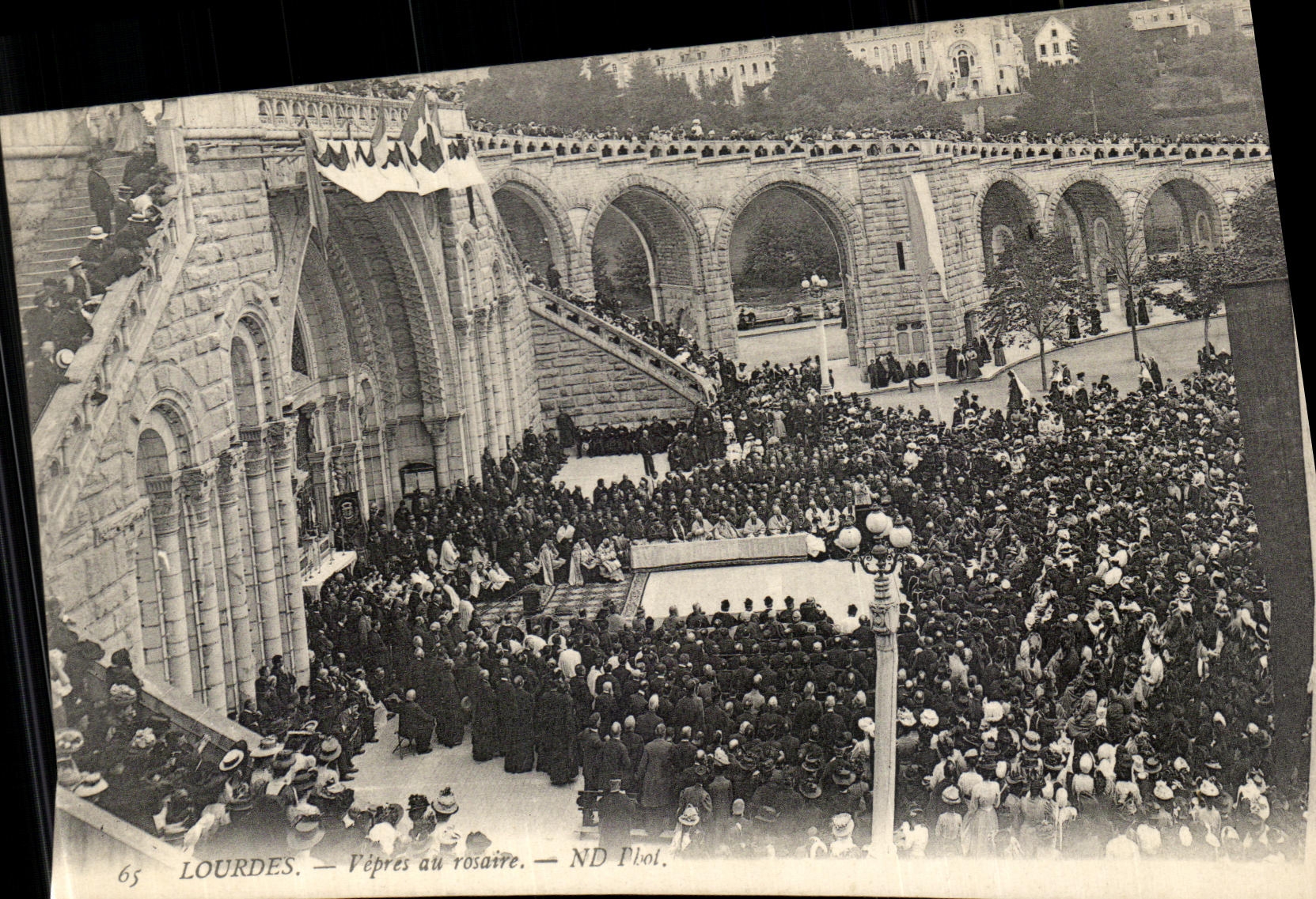 VINTAGE POSTCARD Heavy Vespers of the rosary