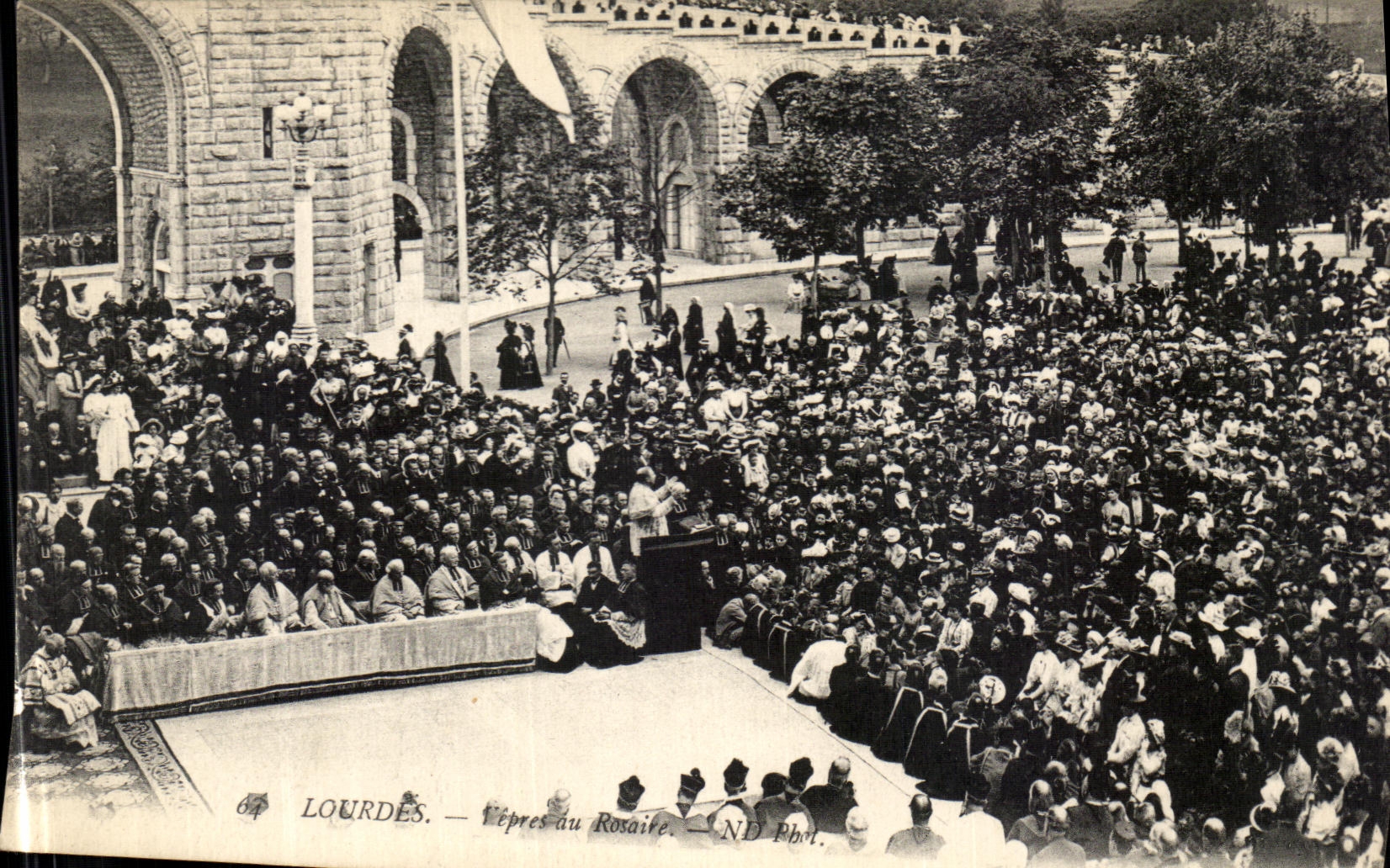 VINTAGE POSTCARD Heavy Vespers with the Rosary