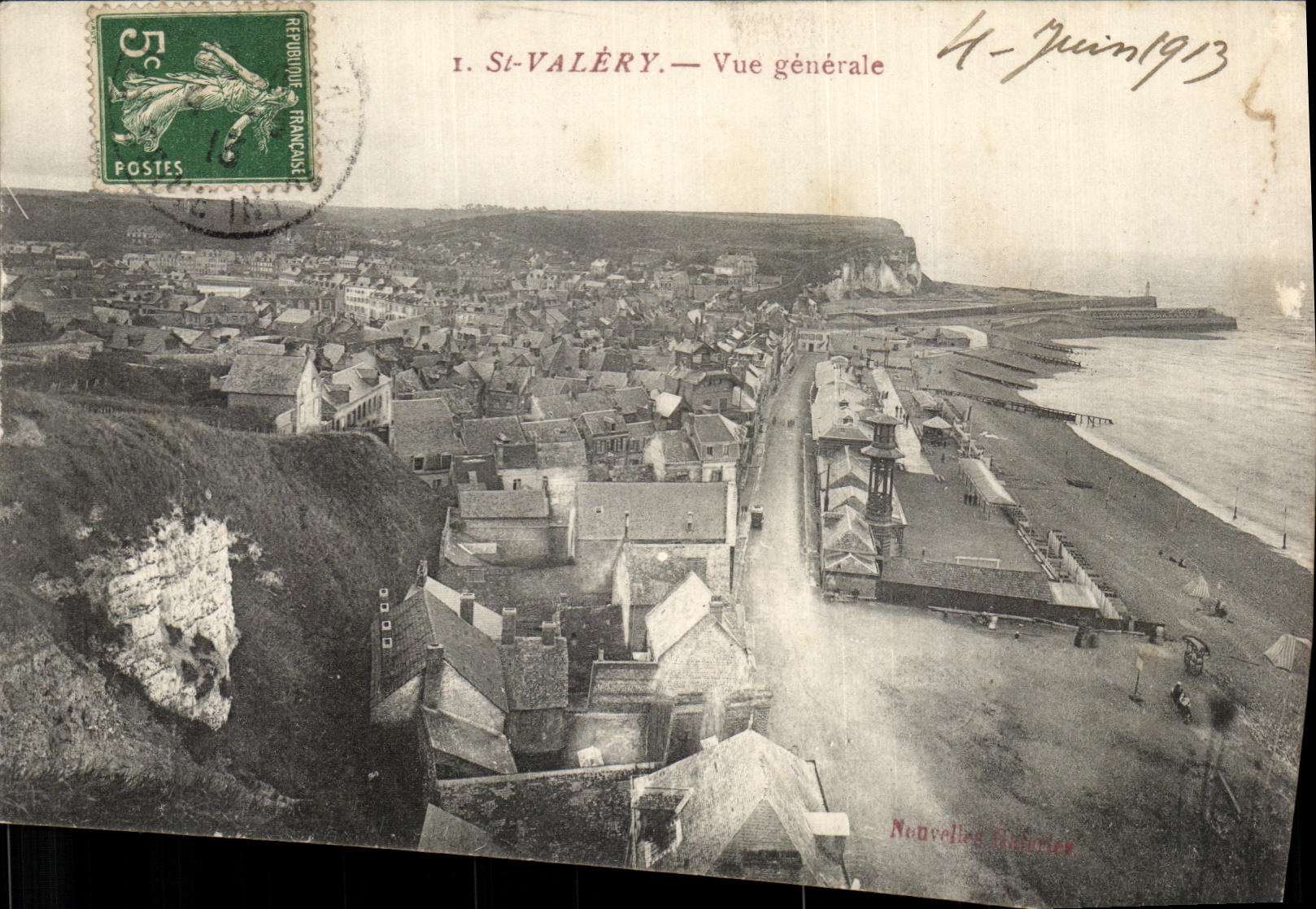 VINTAGE POSTCARD St Valery View