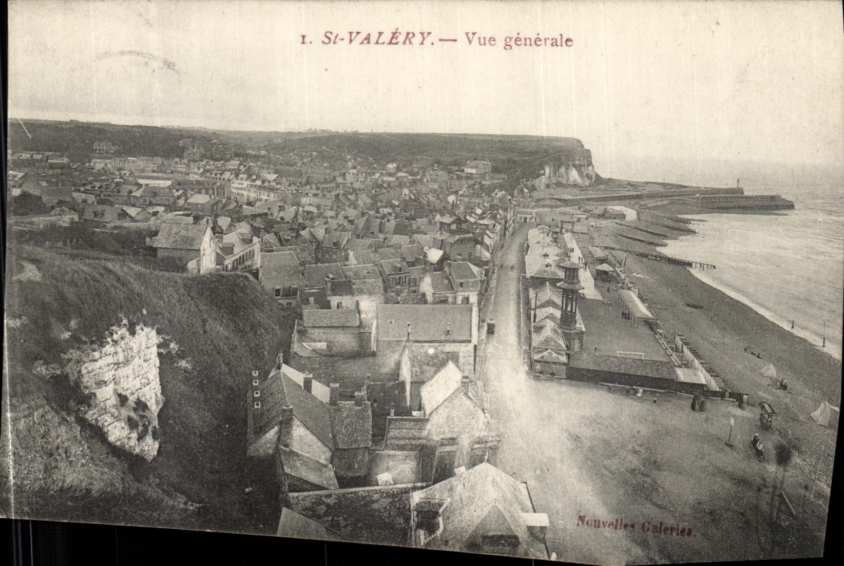 VINTAGE POSTCARD St Valery View