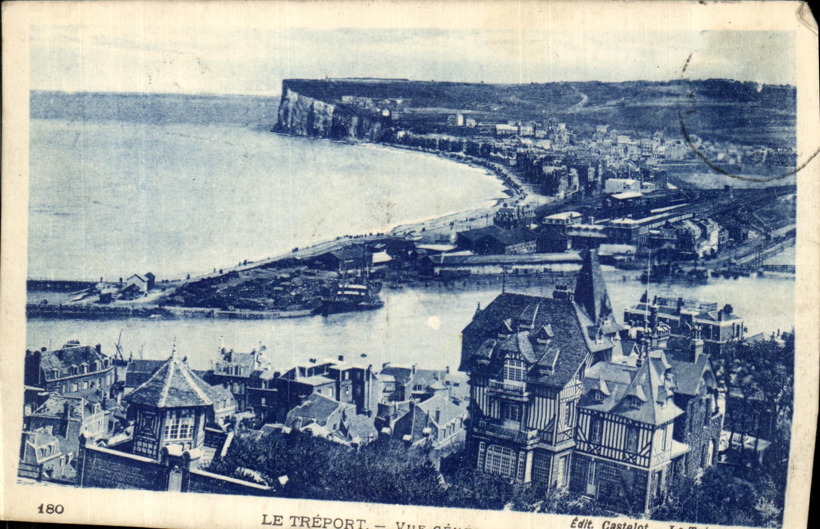 VINTAGE POSTCARD Treport View