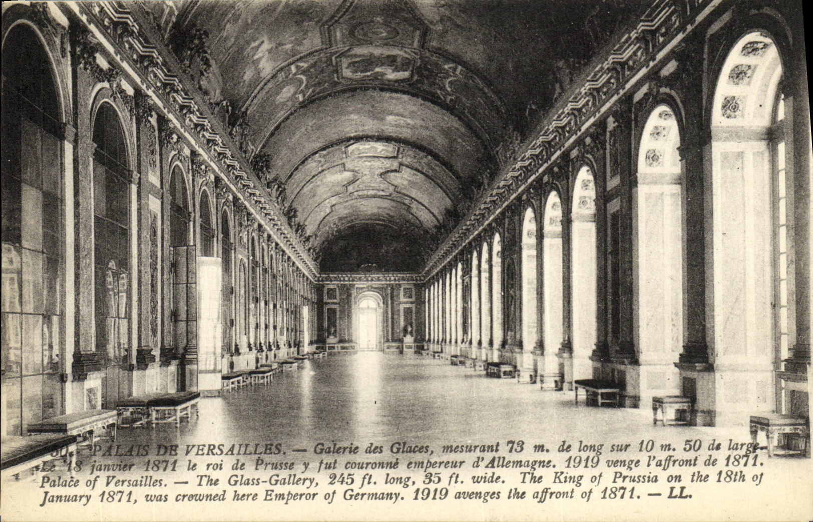 CPA Versailles Galerie des Glaces 