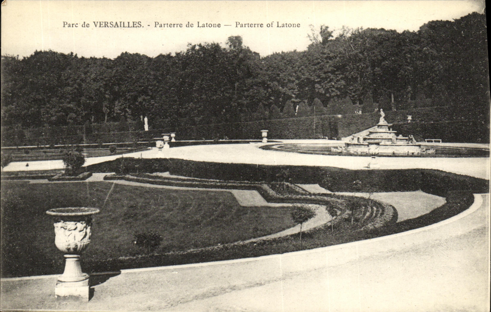 VINTAGE POSTCARD Versailles Floor of Latone