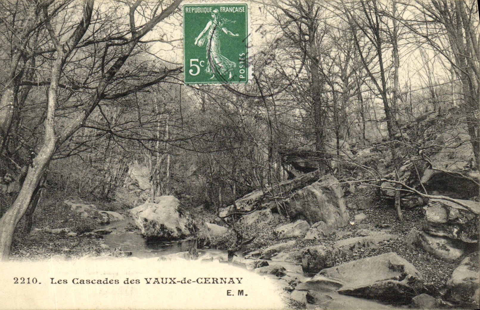VINTAGE POSTCARD the Cascades of Be worth of Cernay