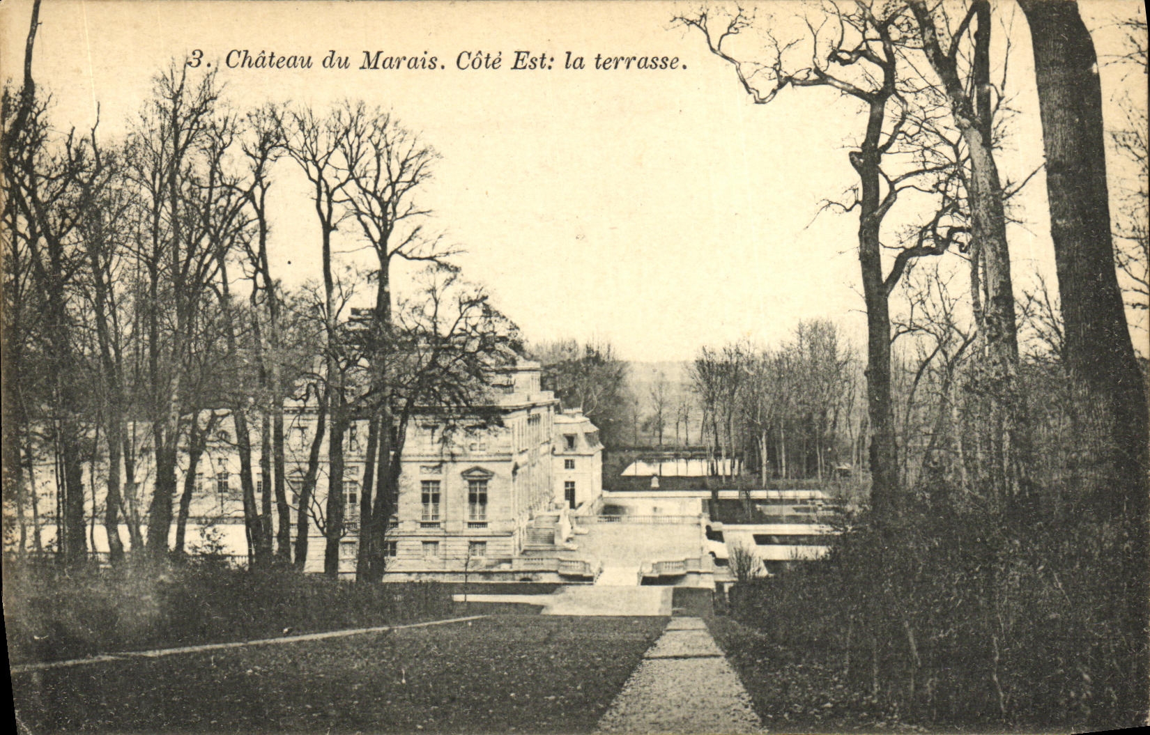 VINTAGE POSTCARD Castle of the Marsh East coast the Terrace