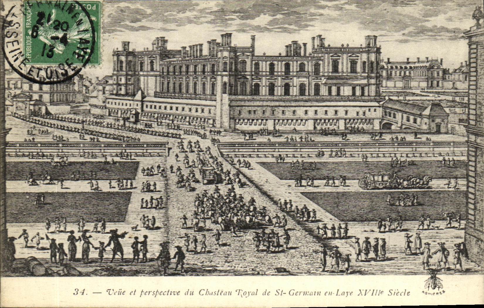 CPA St Germain et Laye Vue et perspective du Chateau Royal
