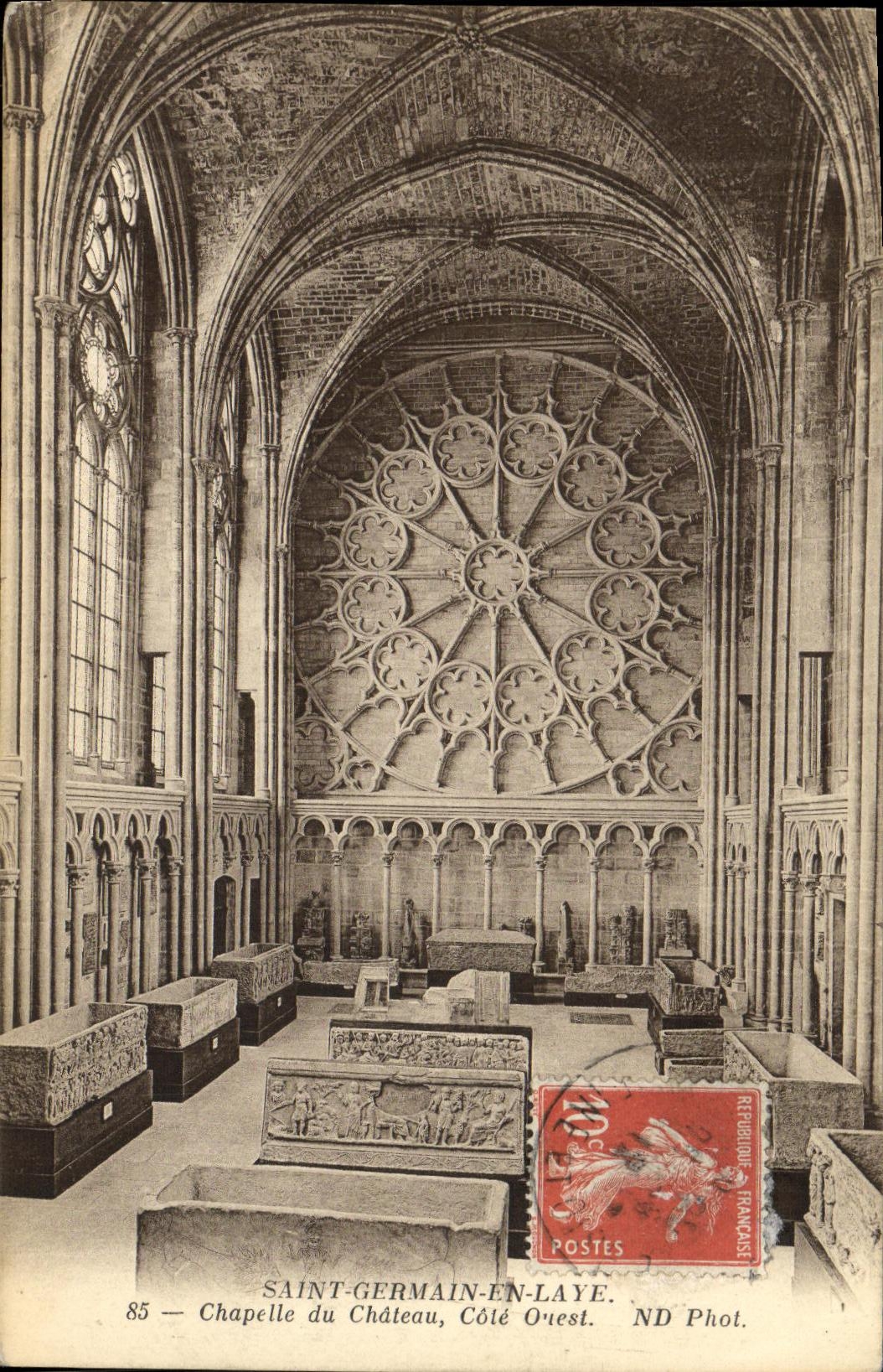 CPA St Germain et Laye Chapelle du Chateau Cote Ouest