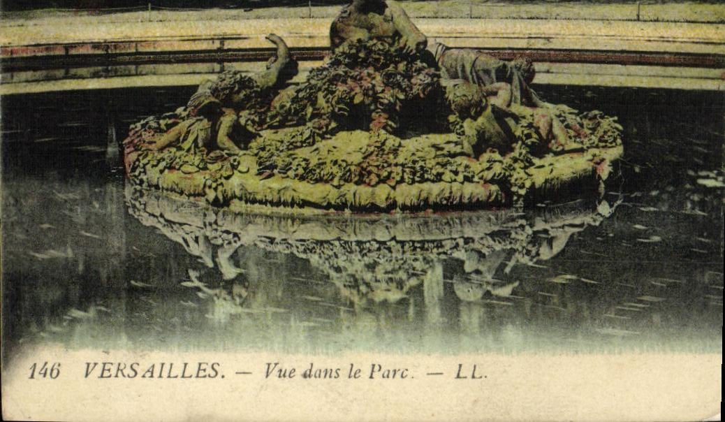 CPA Versailles Vue dans le Parc