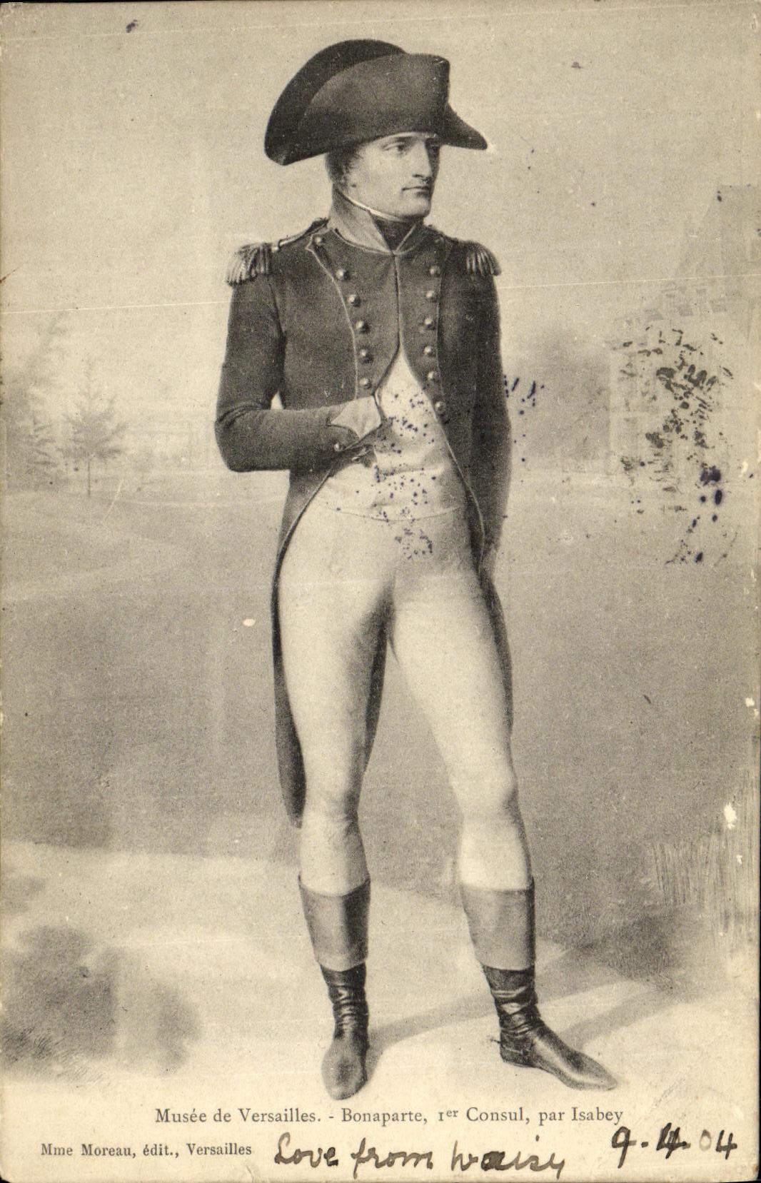 CPA Versailles Bonapartc Consul par Isabey Napoleon 1er