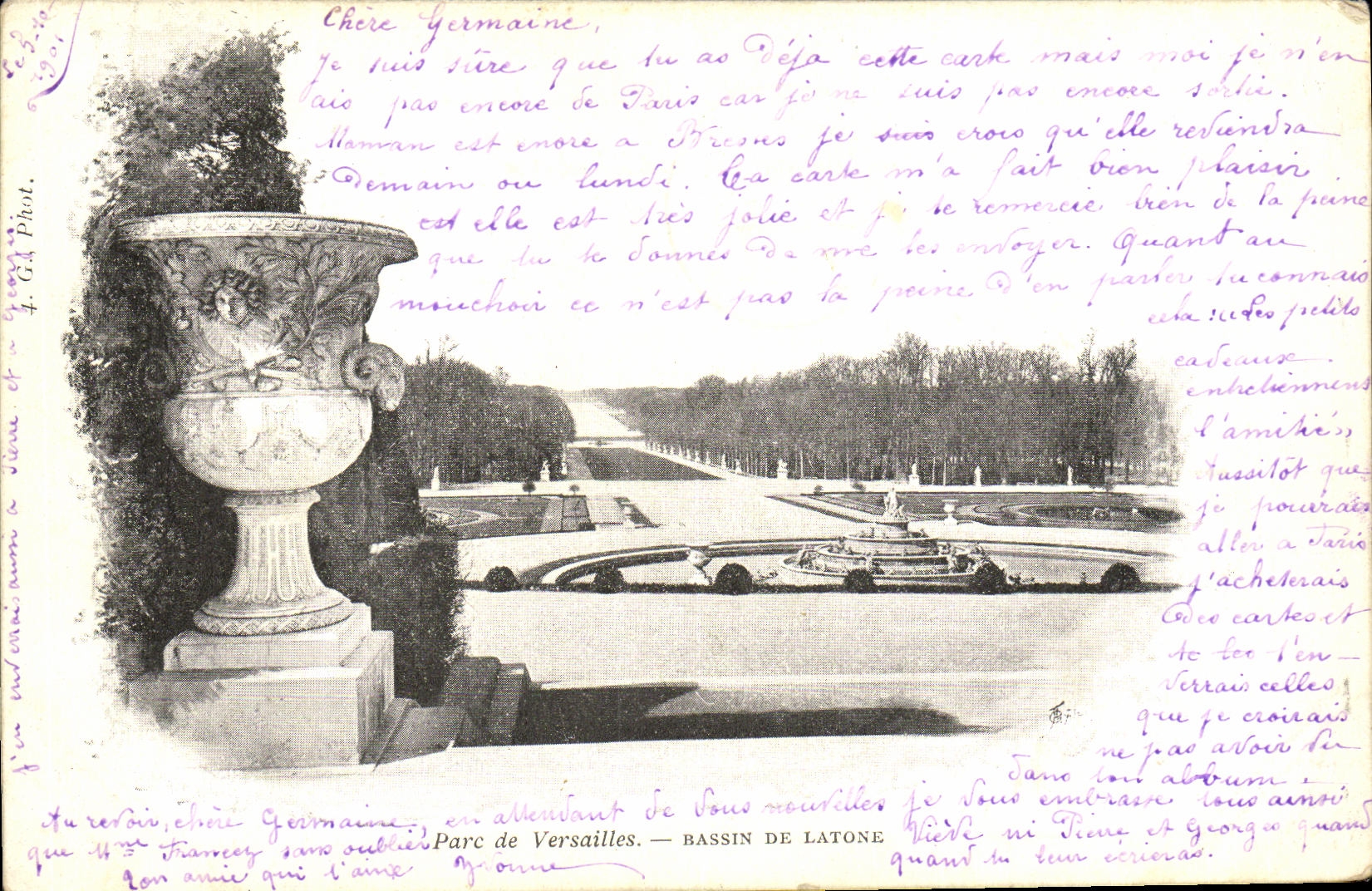 CPA Versailles Chateau Bassin de Latone 