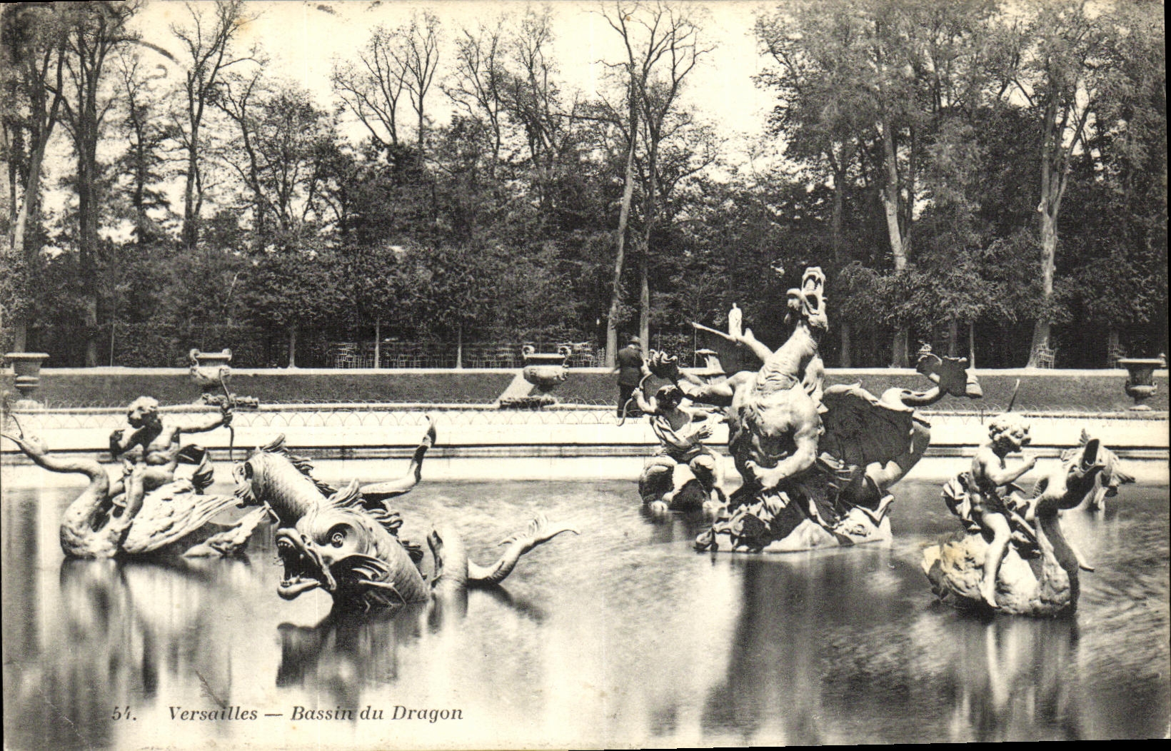 CPA Versailles Bassin Du Dragon 