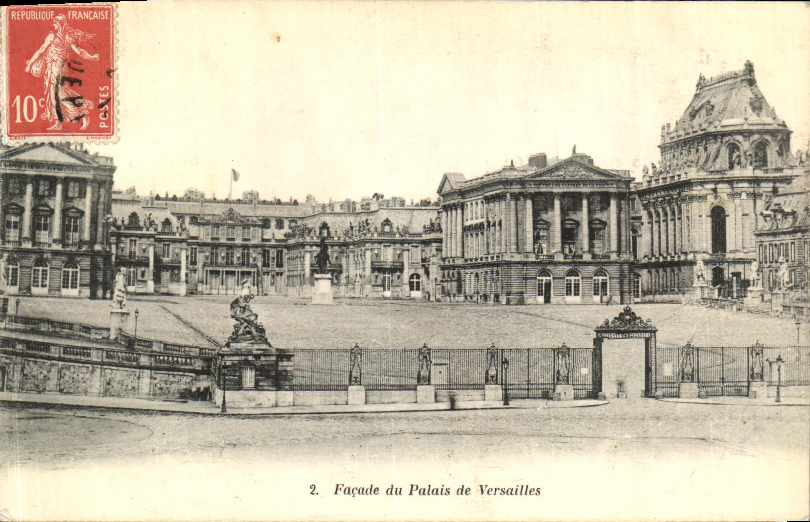 CPA Facade du Palais de Versailles